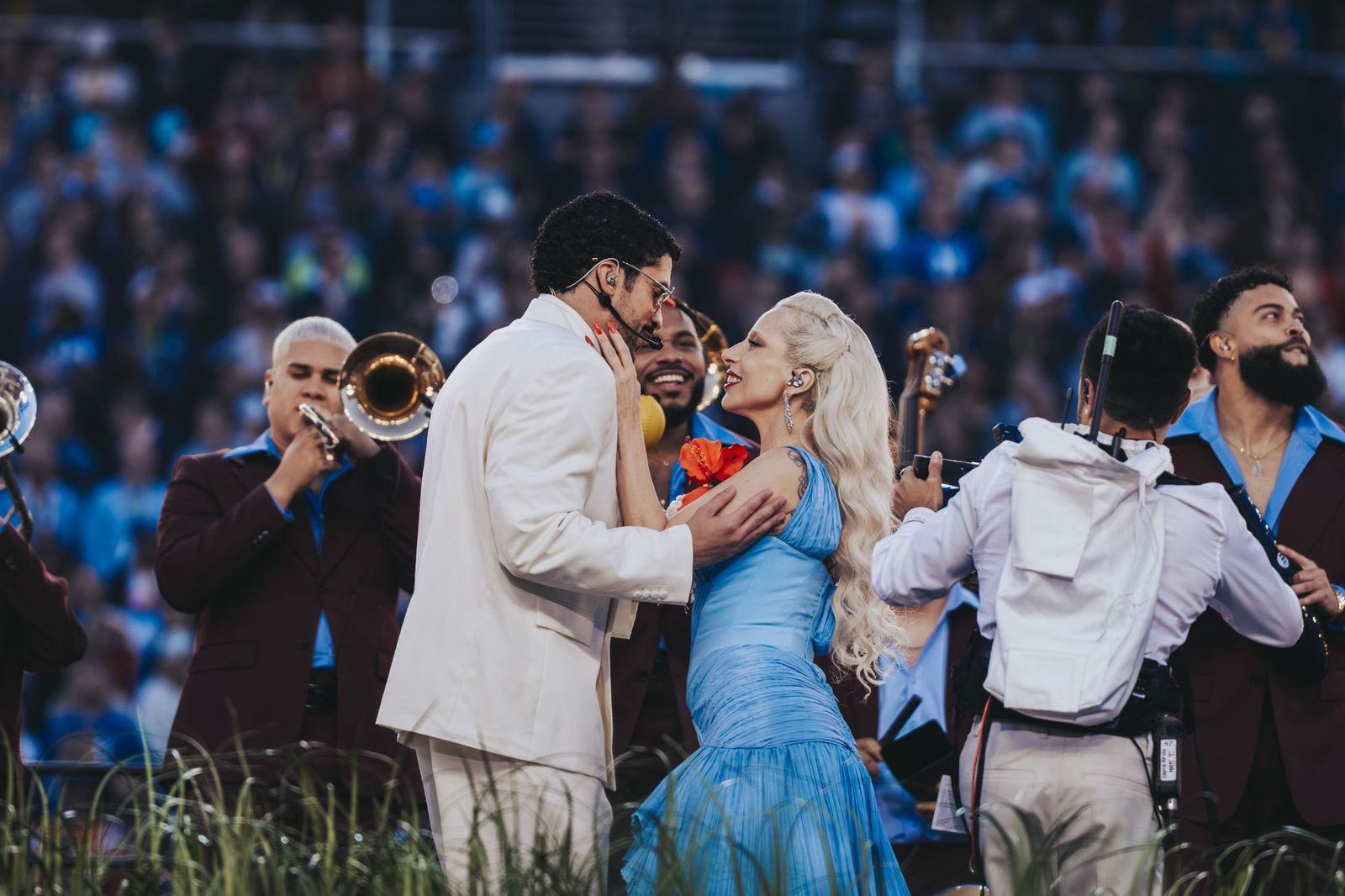 Las mejores fotos de la Super Bowl con la actuación de Bad Bunny
