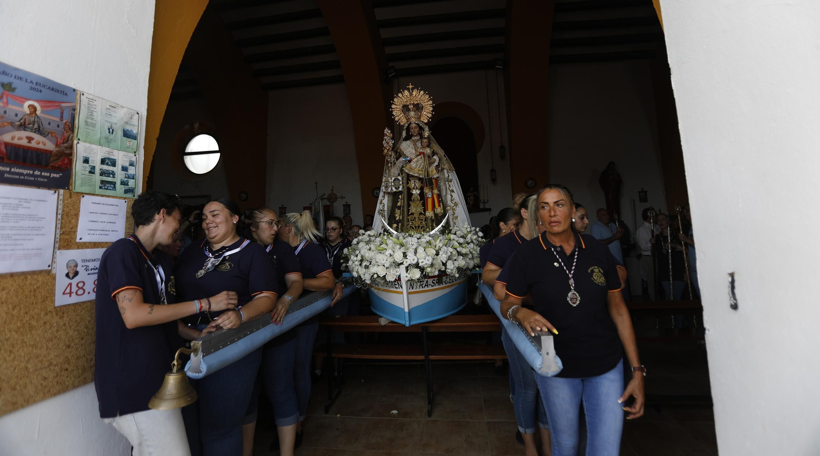 Procesión de la Virgen del Carmen de la iglesia de la Atunara en La Línea