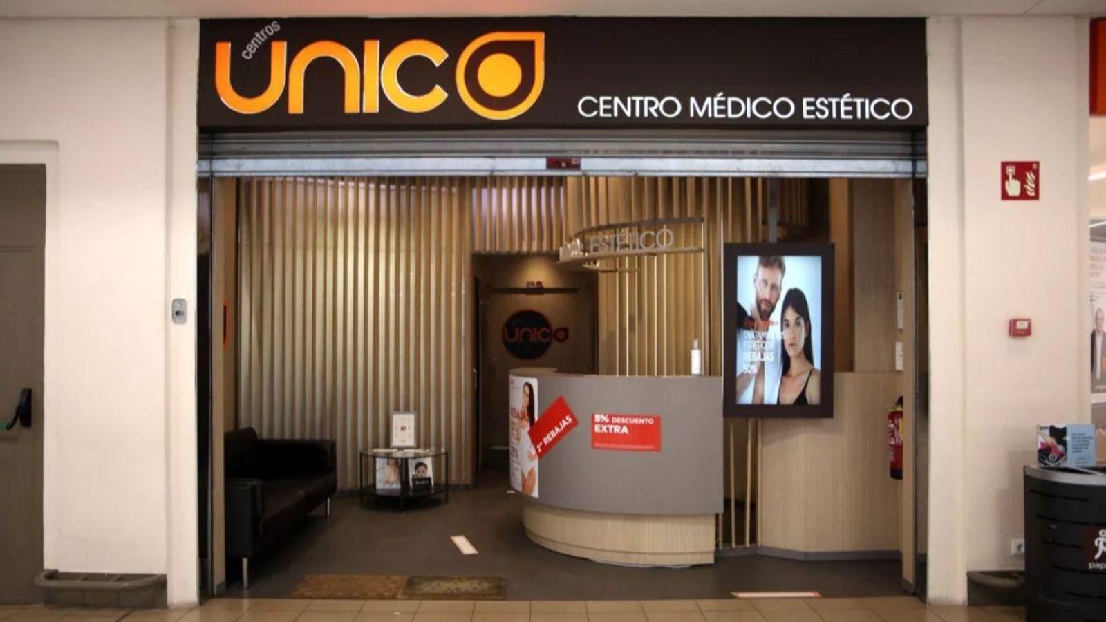 Local de Centros Único recientemente clausurado.