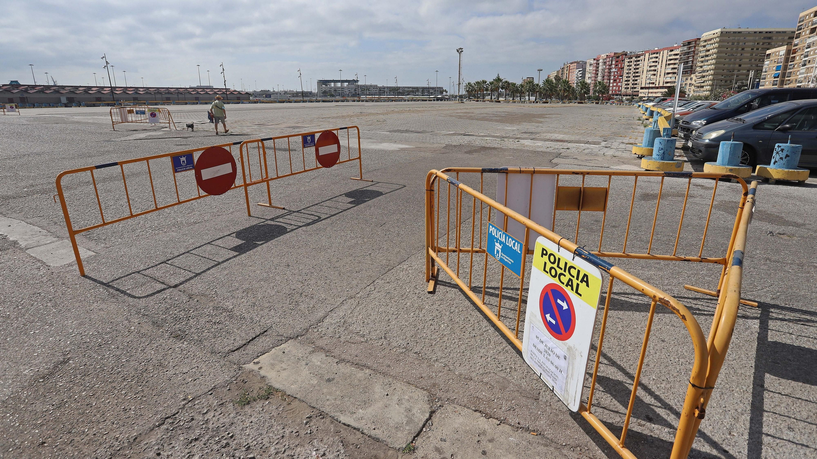 Cierre del aparcamiento del Llano Amarillo