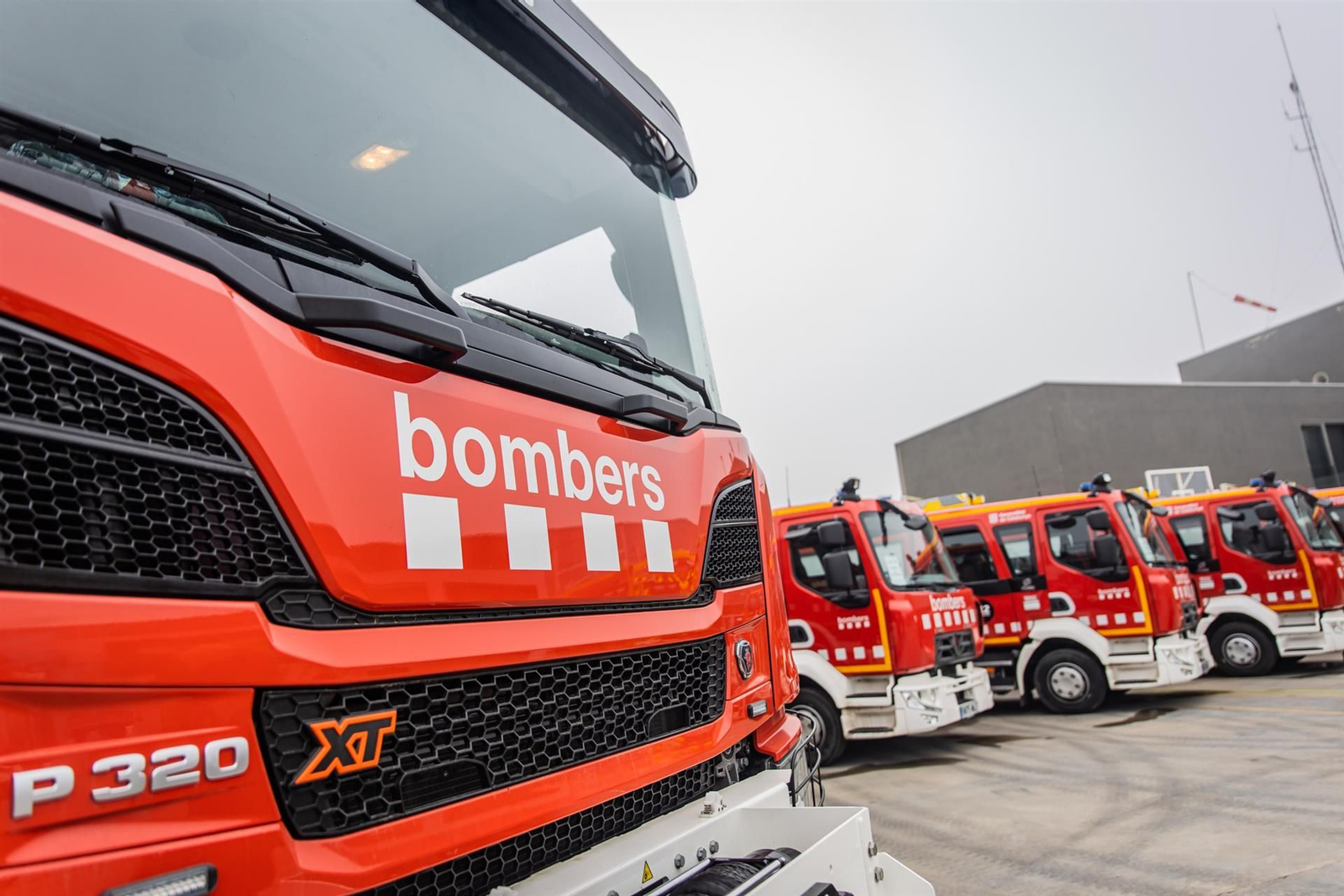 Un camión de Bombers de Cataluña