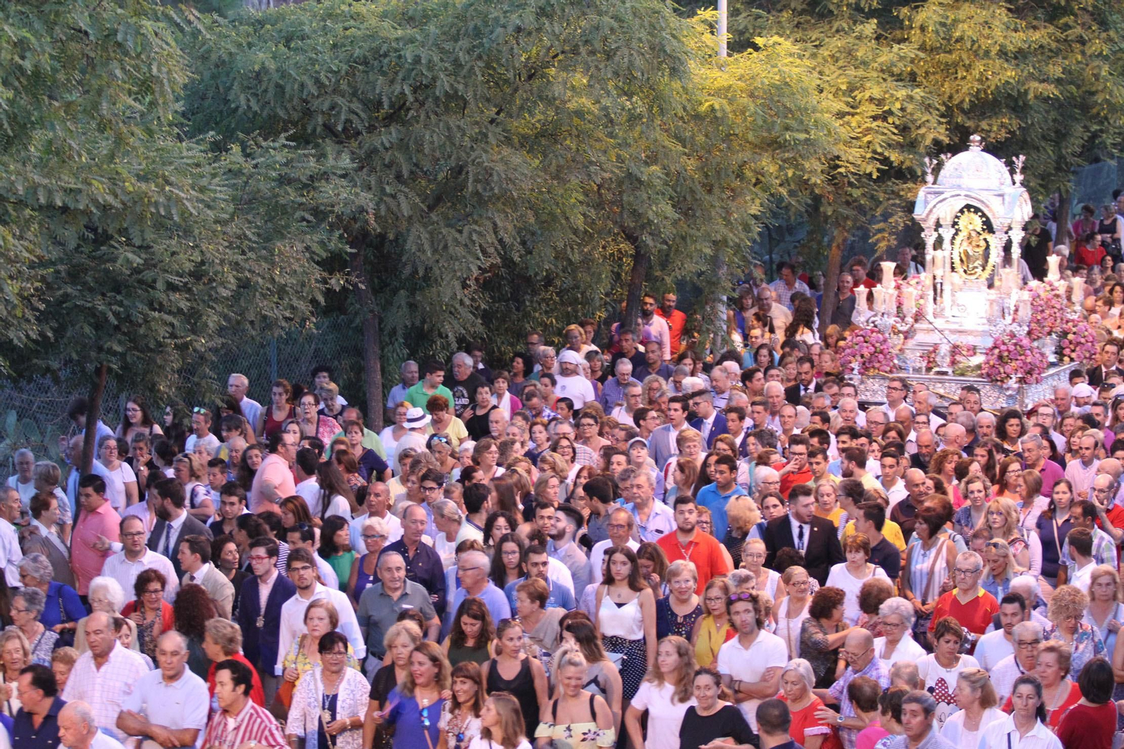 Imágenes de la bajada de La Cinta a la Catedral de La Merced