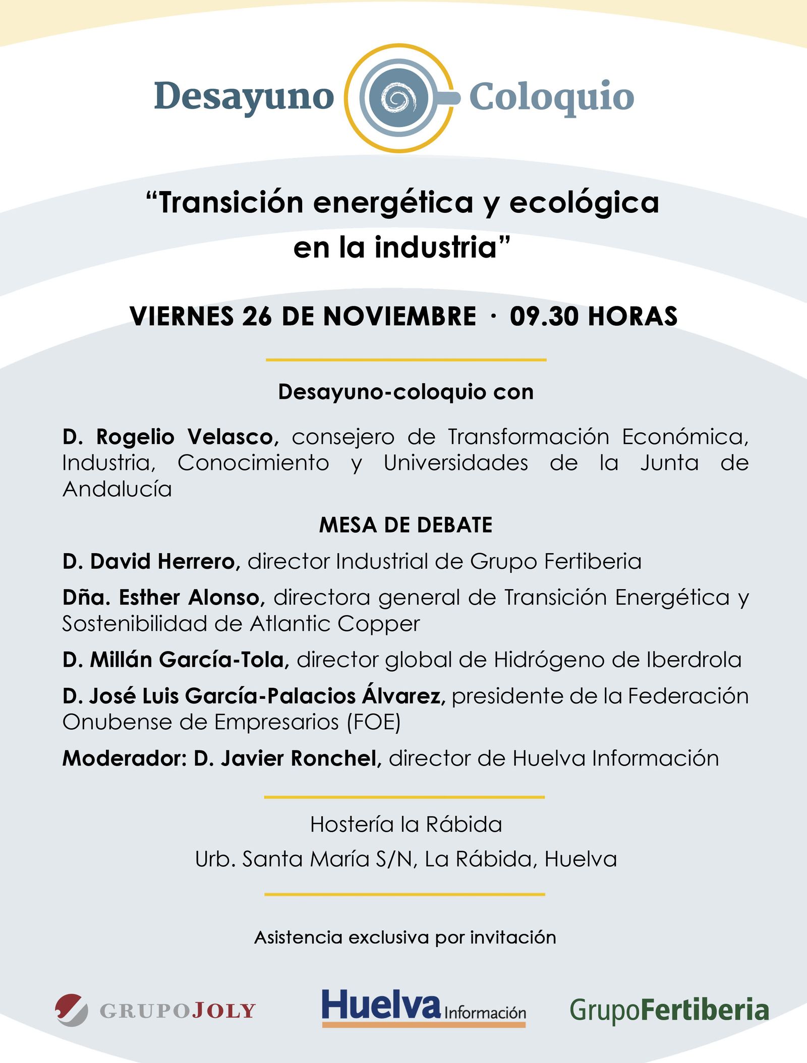 Programa del desayuno - coloquio