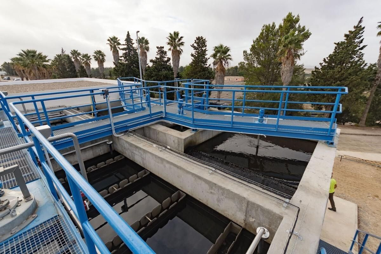 Nueva línea de fangos de la ETAP El Montañés, en Puerto Real