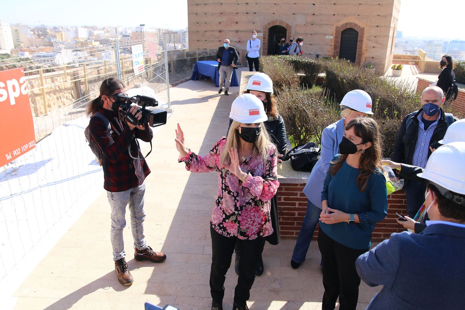 Fotogalería la consejera de Cultura visita las obras de rehabilitación de la Alcazaba de Almería