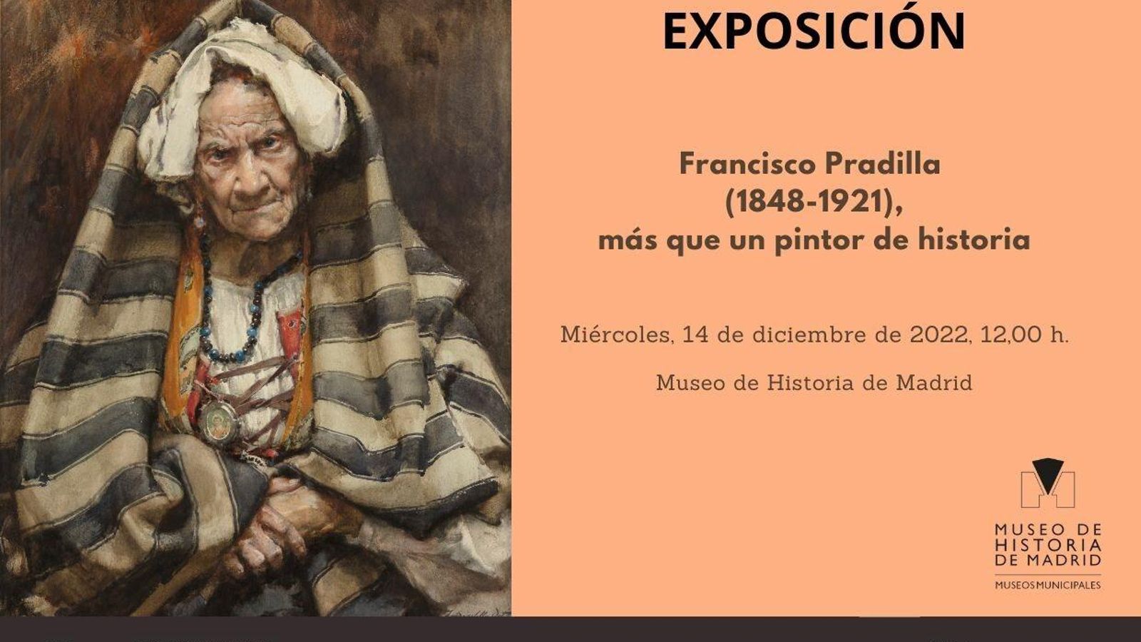 Invitación a la exposición en Madrid.