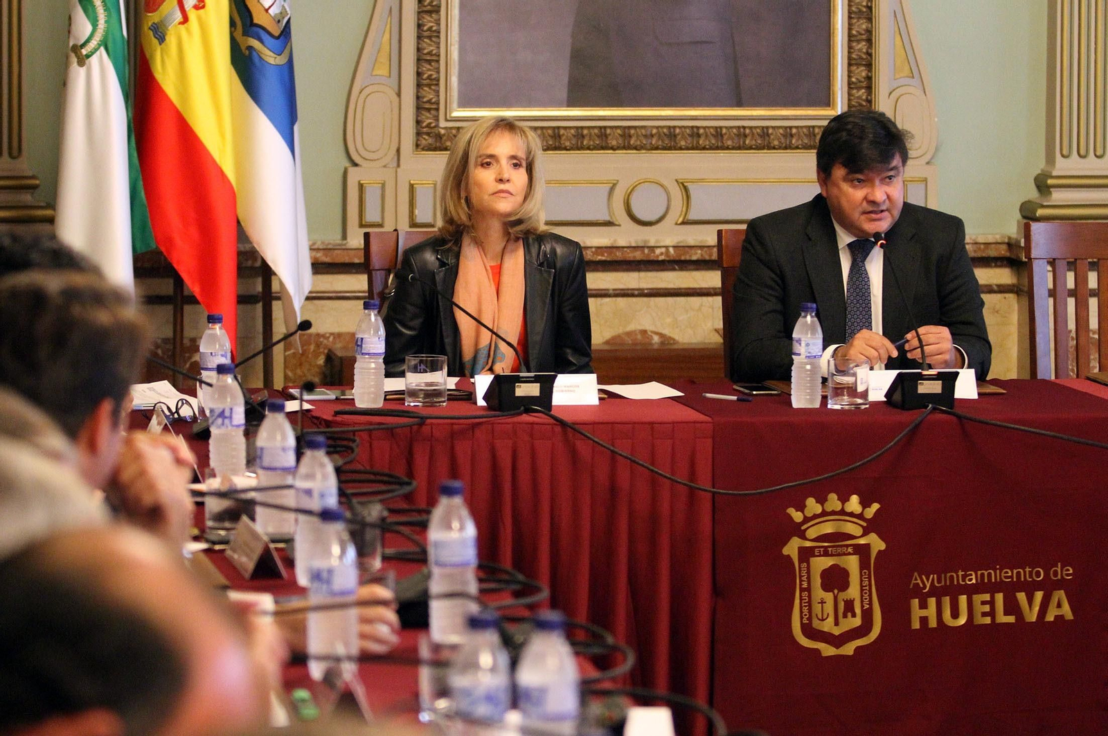 Imágenes de la reunión de la Mesa de Fosfoyesos