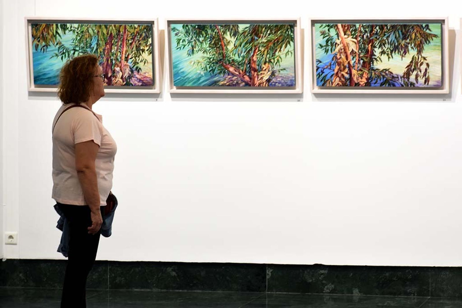 Inauguración exposición 'Naturaleza' del pintor ayamontino Juan Fernández.