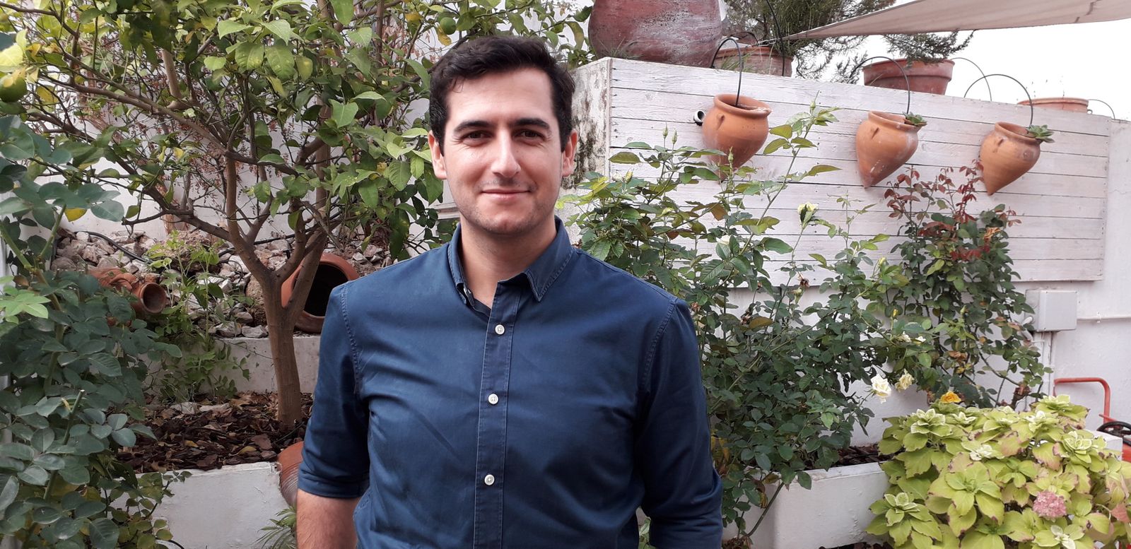 Miguel Ángel Moreno, durante la entrevista mantenida en el hotel Los Cántaros.