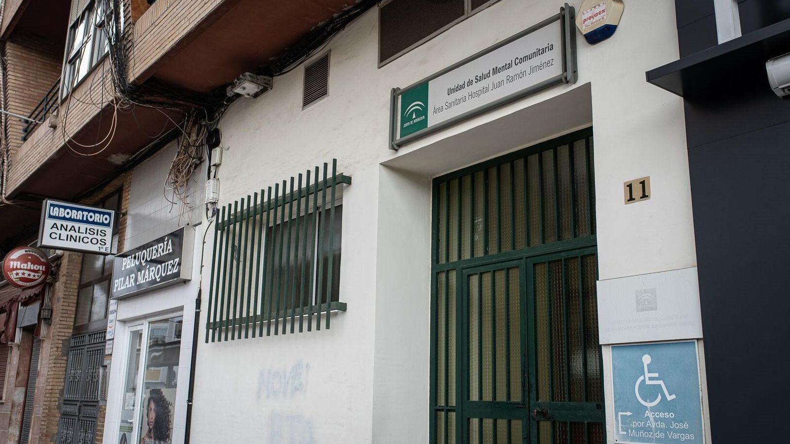 La Unidad de Salud Mental de Huelva este viernes.