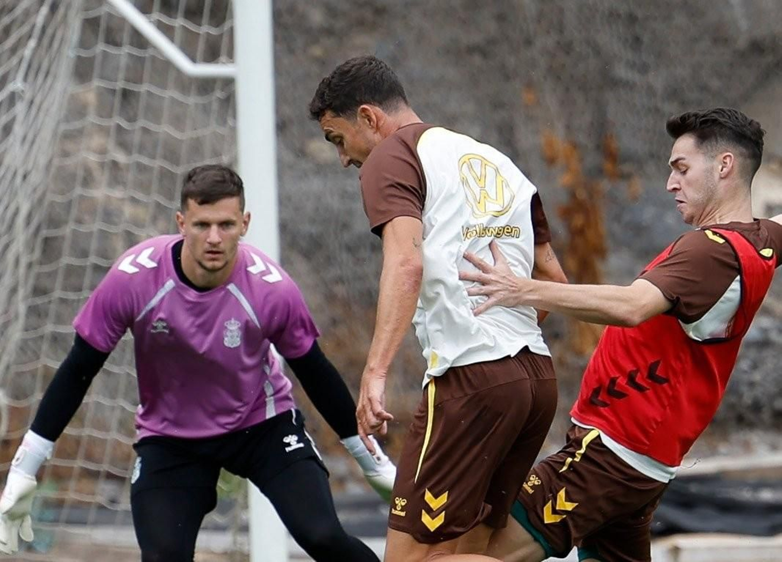 Un entrenamiento de Las Palmas.