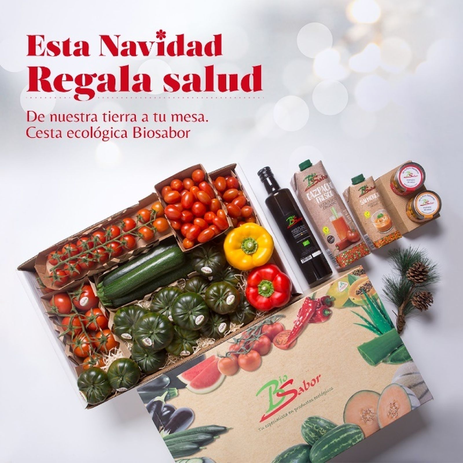 Biosabor lanza la cesta navideña más saludable.
