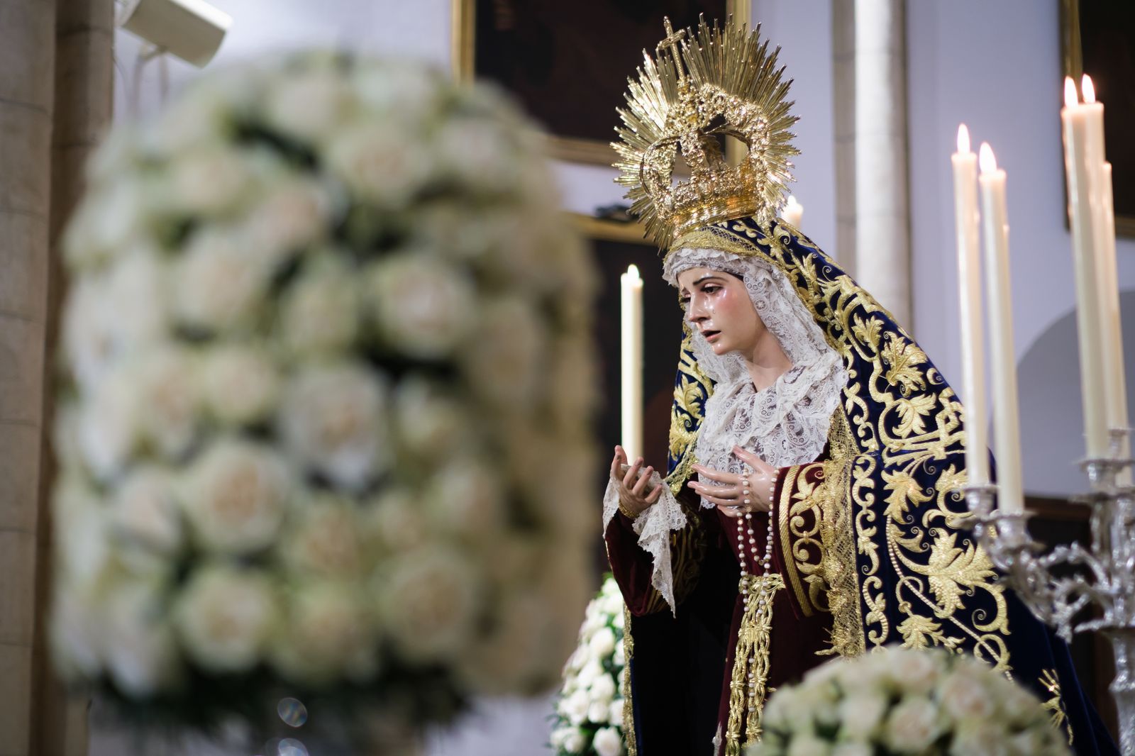 Las imágenes de la veneración a la Virgen de las Penas de Santa Marta