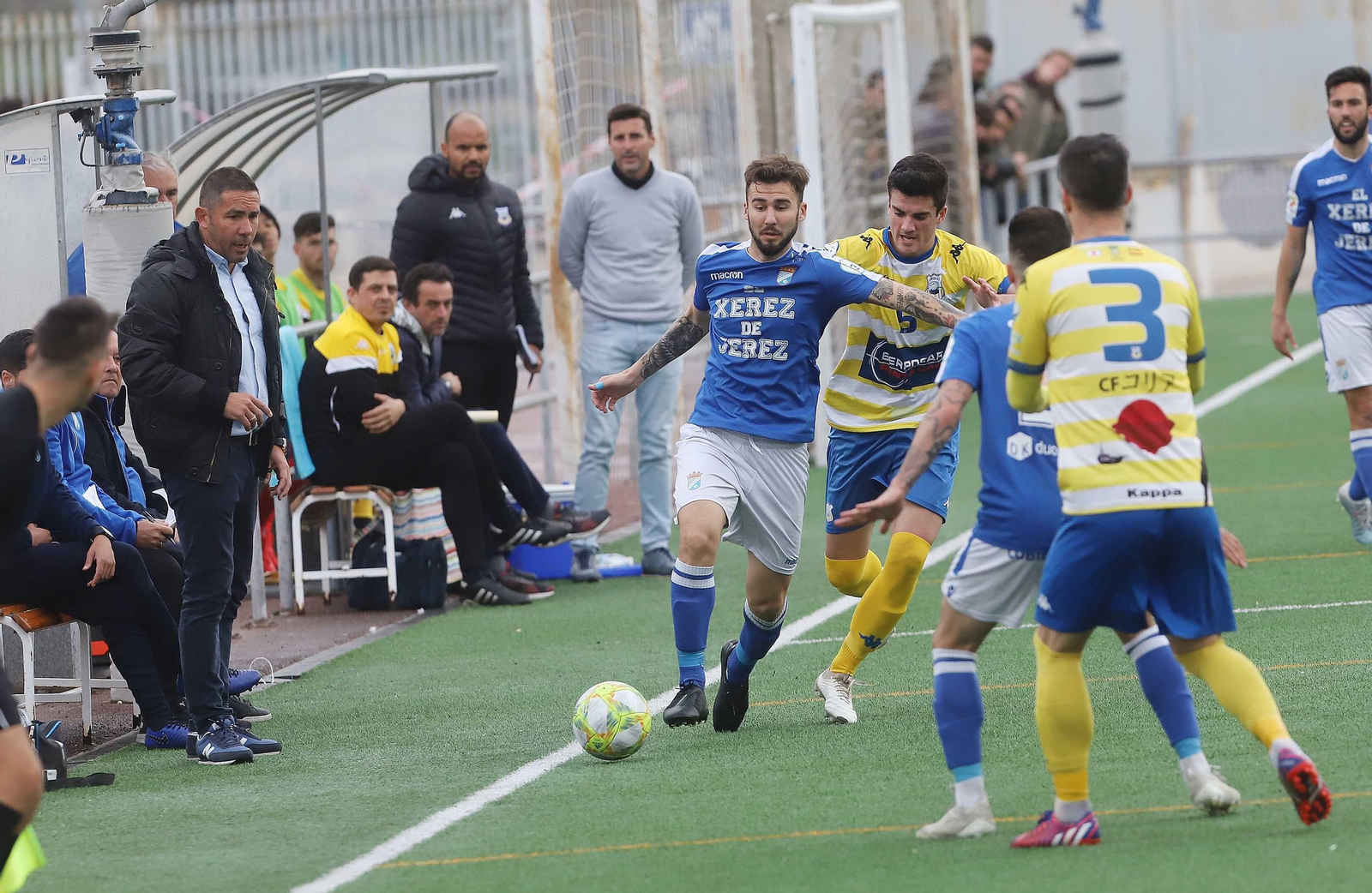 Fran Sabaté, en el partido contra el Coria en La Granja.