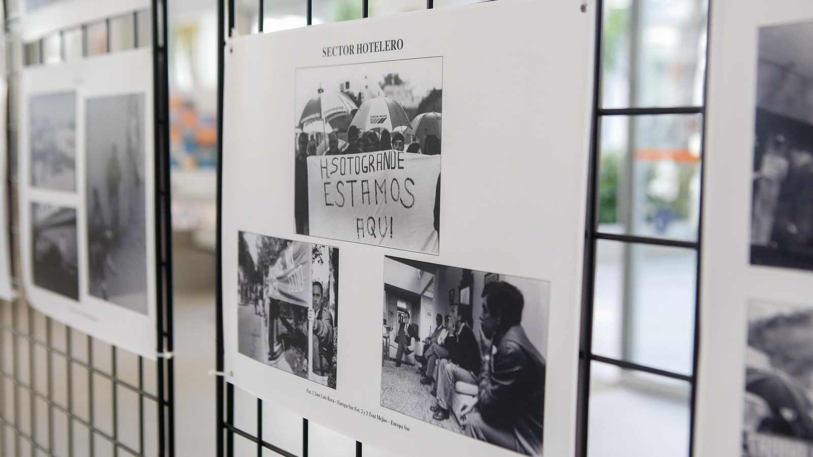 Fotos de la exposición y conferencia sobre el movimiento obrero en el Campo de Gibraltar