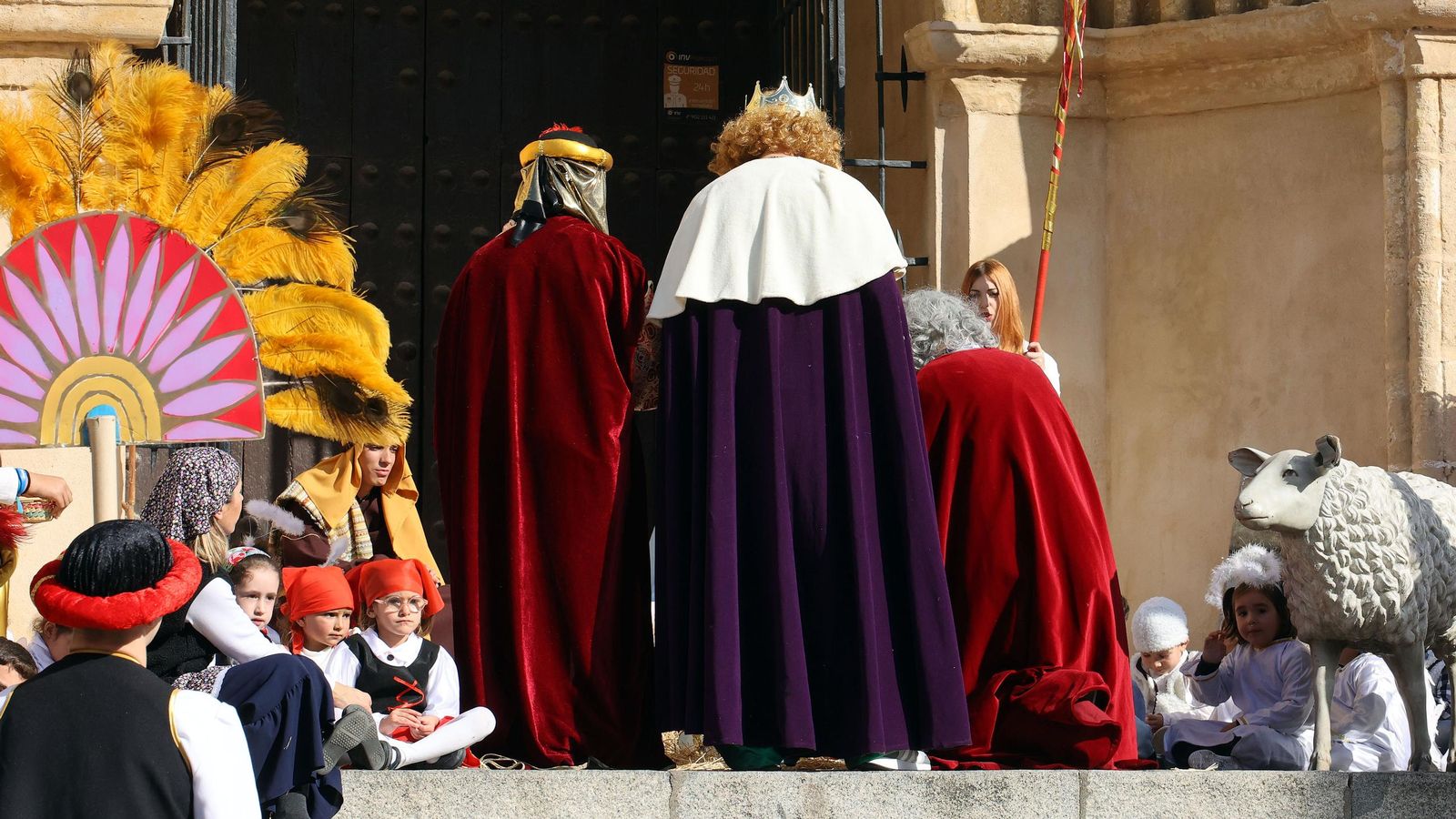 Imágenes del Belén Viviente de la plaza San Lucas en Jerez
