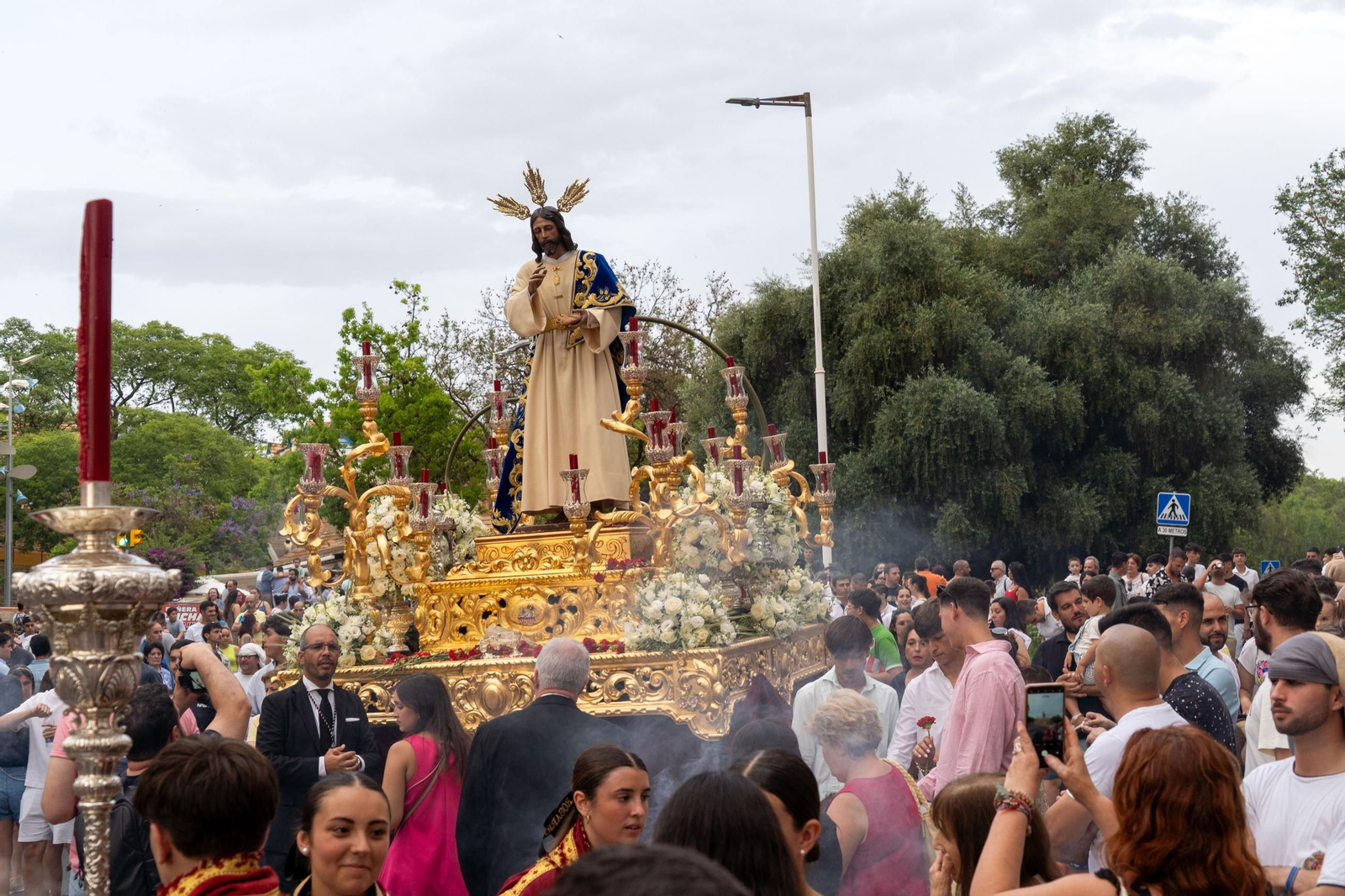 Imágenes del traslado del Cristo del Amor a la Concepción