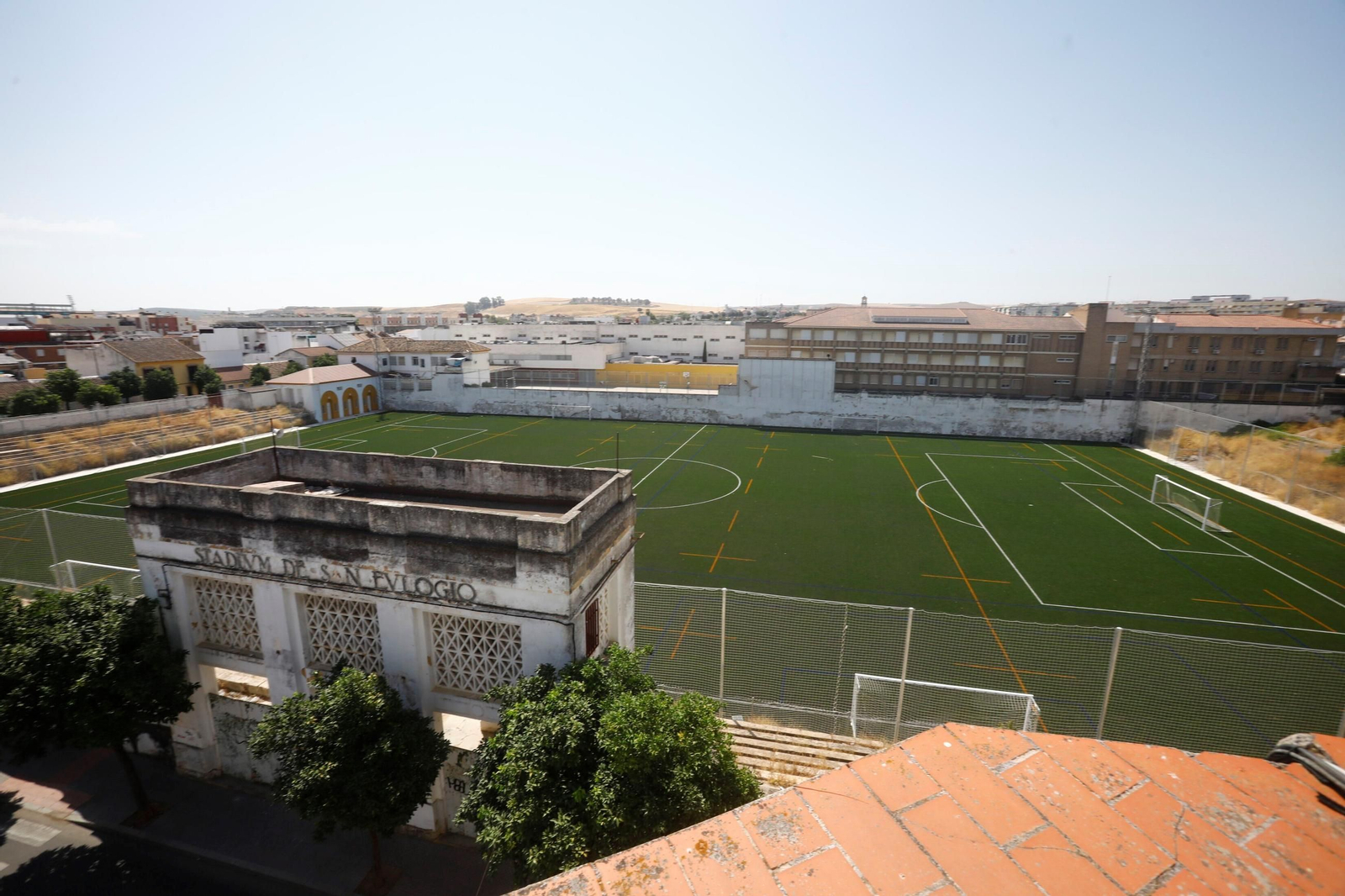 Vista del estadio de San Eulogio tras la remodelación.