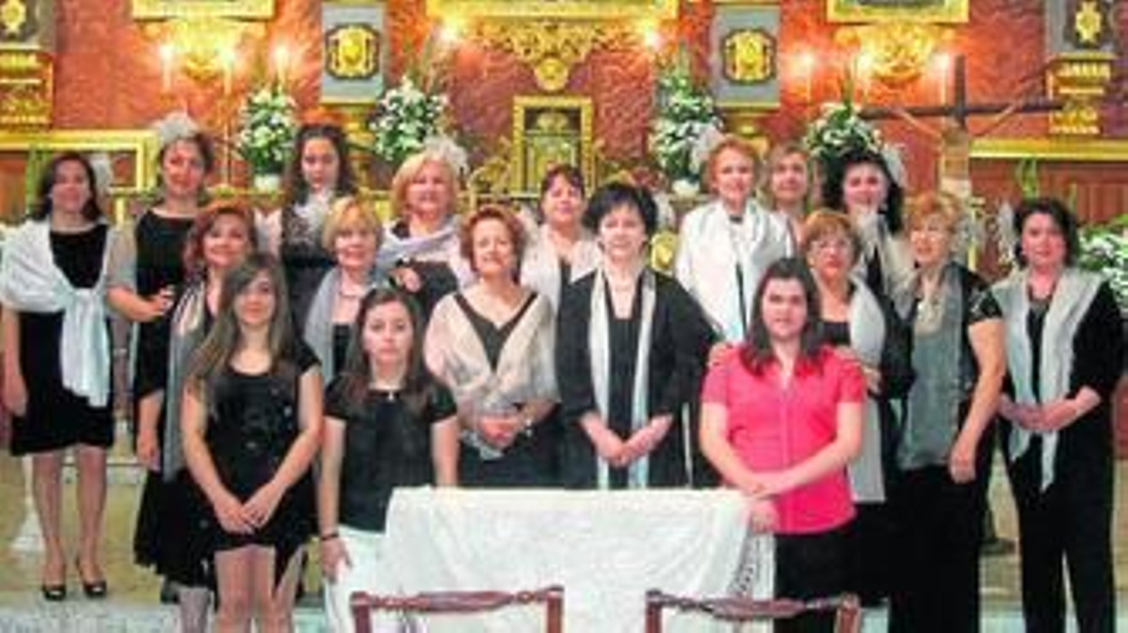 Las componentes del recién creado coro rociero de Pechina.