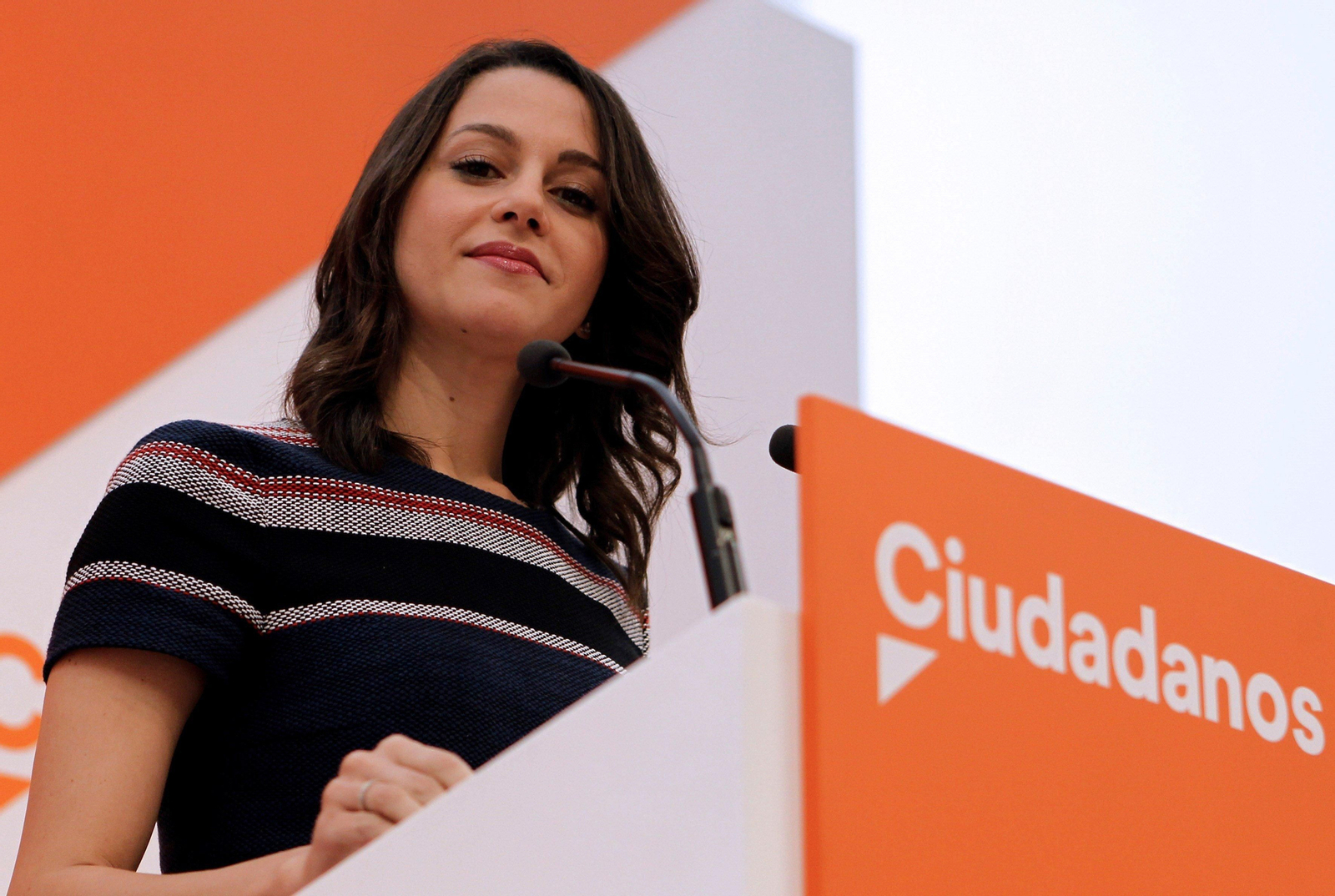 Inés Arrimadas, en rueda de prensa tras la reunión de la Ejecutiva Permanente de C's celebrada ayer hoy en Madrid.