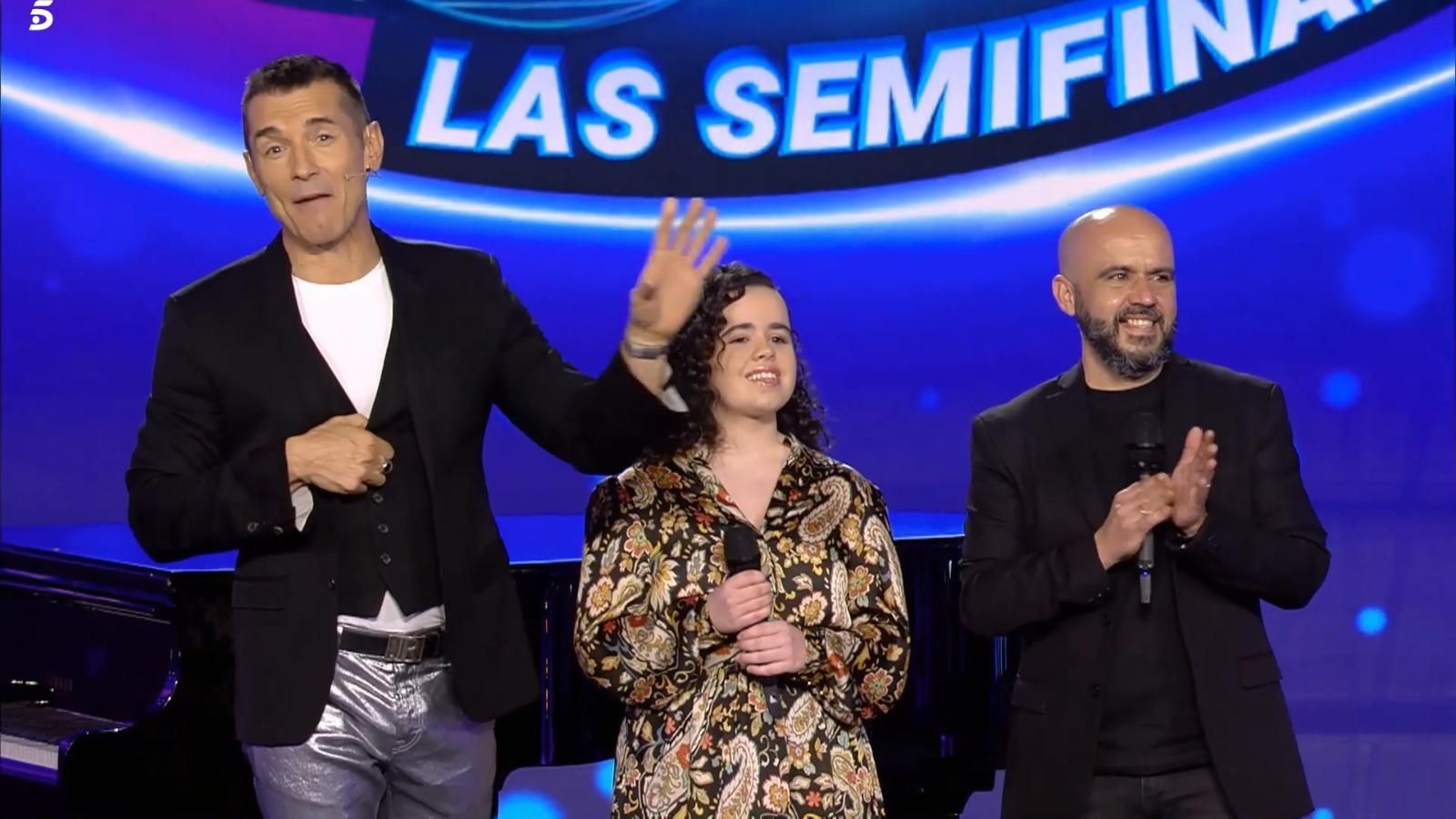 El presentador, Jesús Vázquez, felicitó a padre e hija por su espectacular interpretación