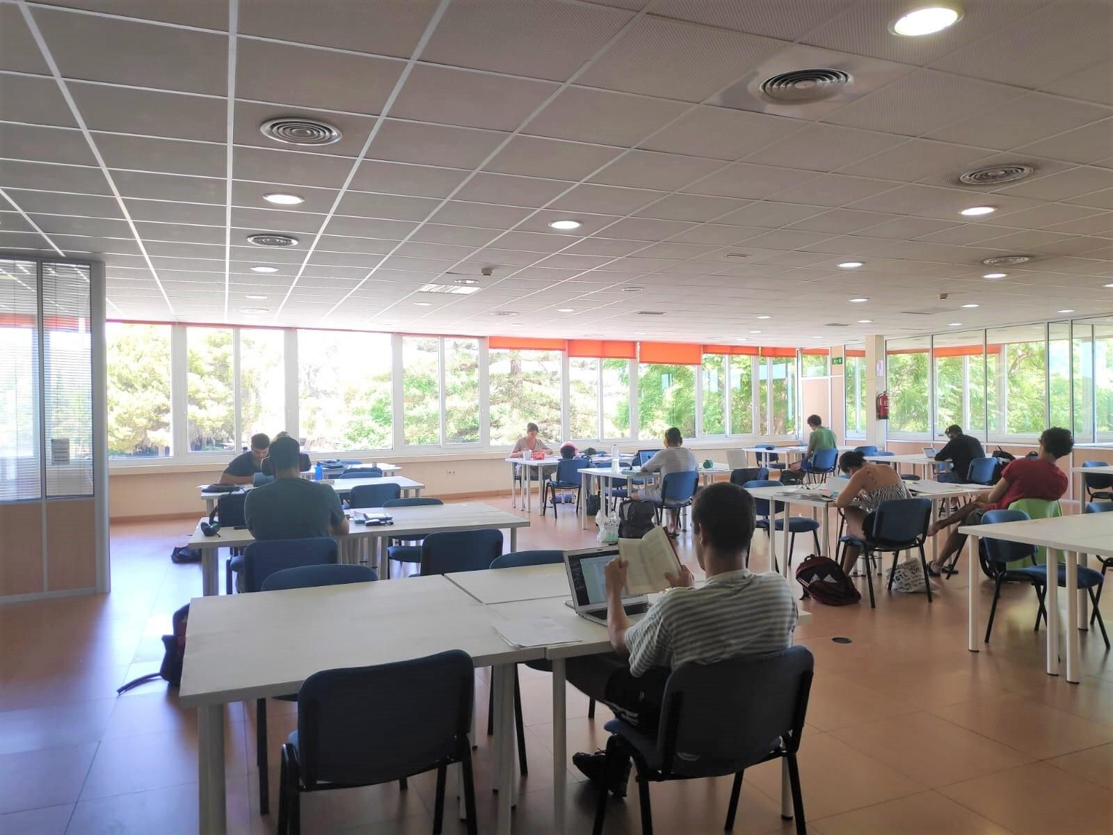 La sala de estudio del Palacio de Congresos de Torremolinos.