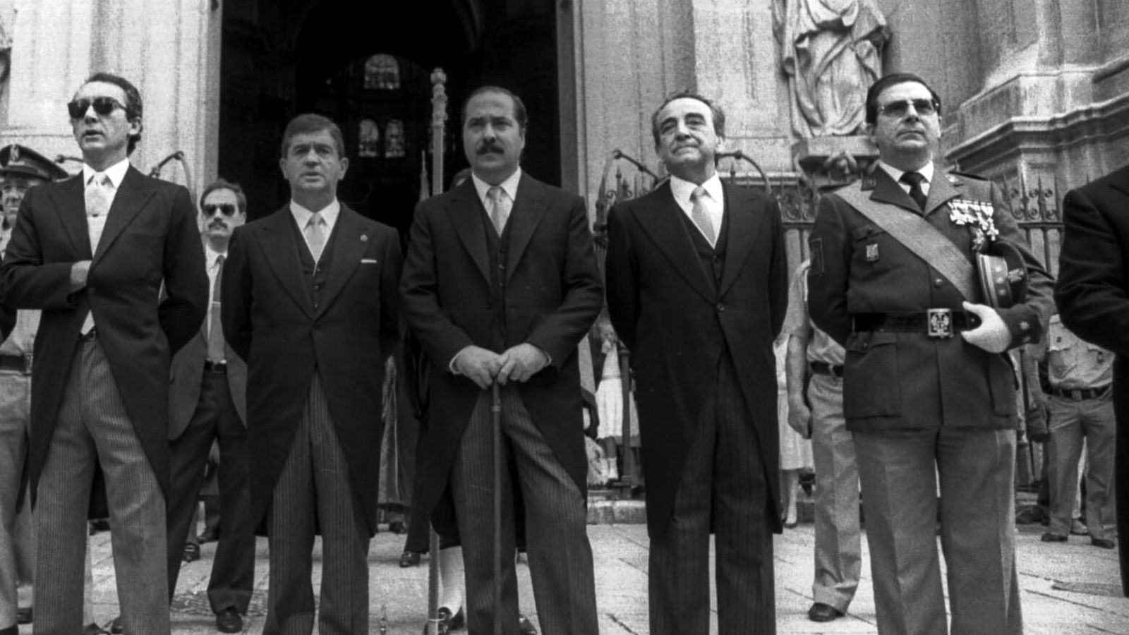 En el centro, Pedro Temboury el día del Corpus.