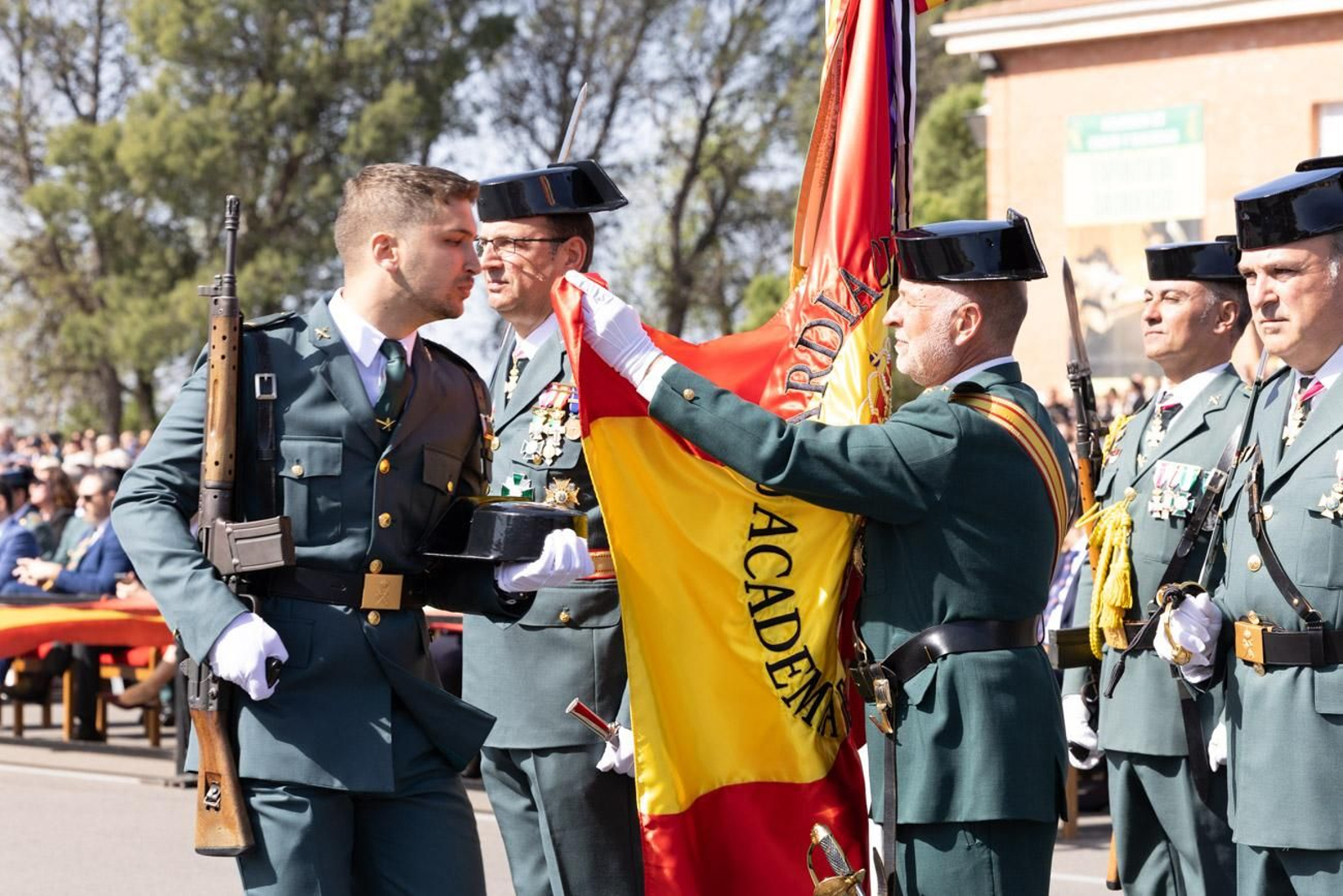 Acto de jura de bandera de la 130ª promoción de guardias civiles de la Academia de Baeza