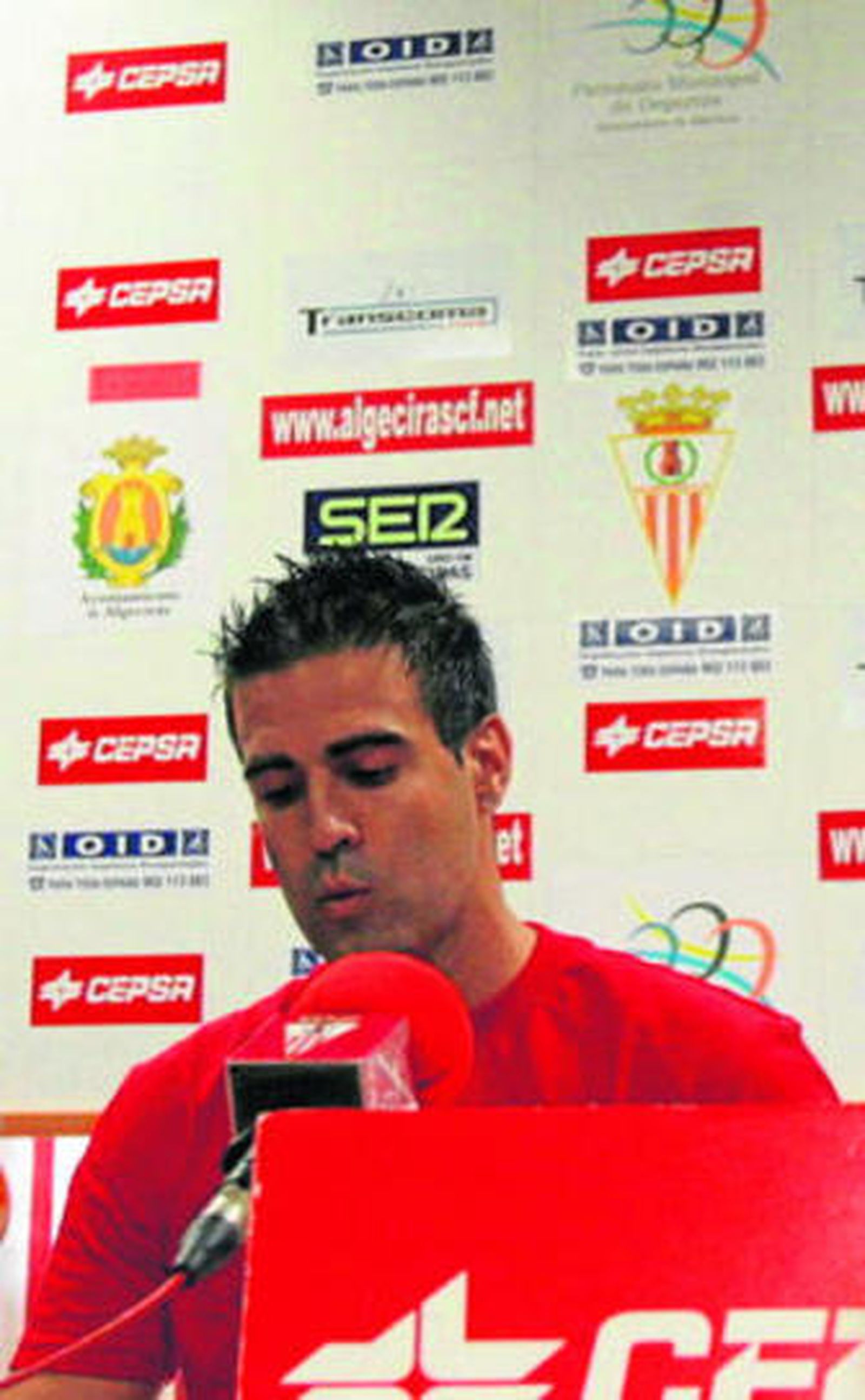 Alexis de la Paz, en la rueda de prensa del pasado miércoles.