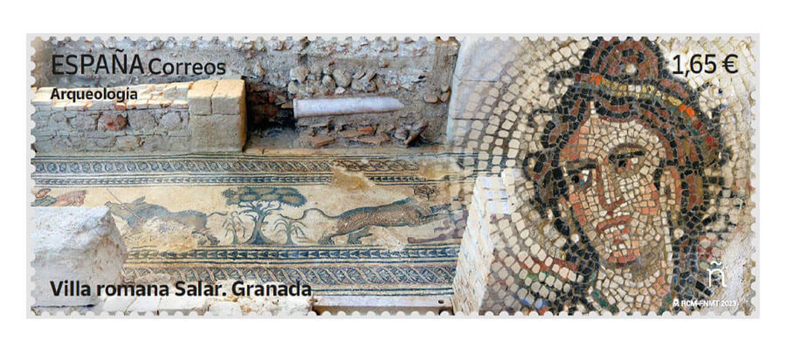 Imagen del sello de la Villa Romana de Salar