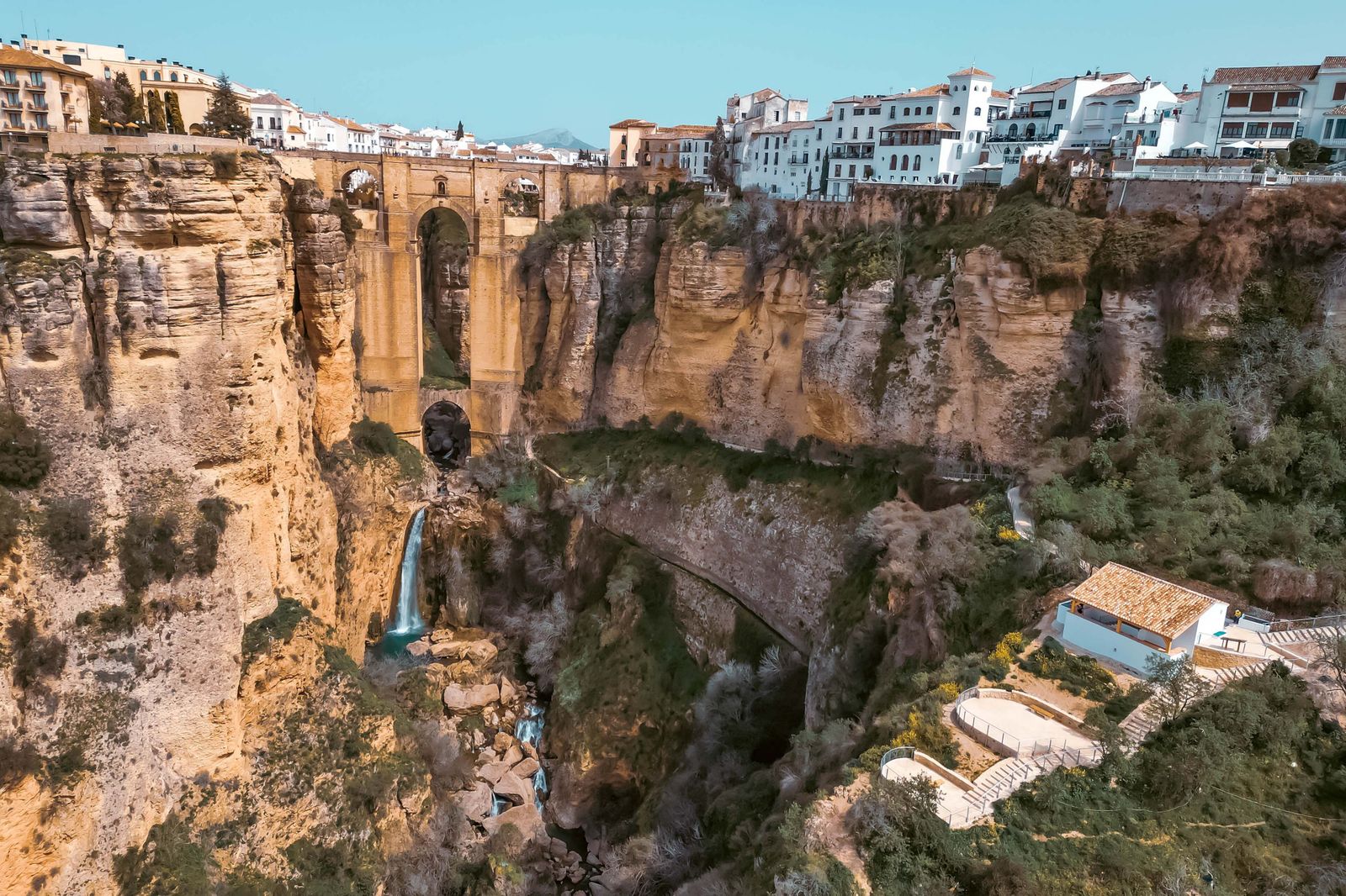 Zona de la garganta del Tajo en la que se encuentra el camino del desfiladero.