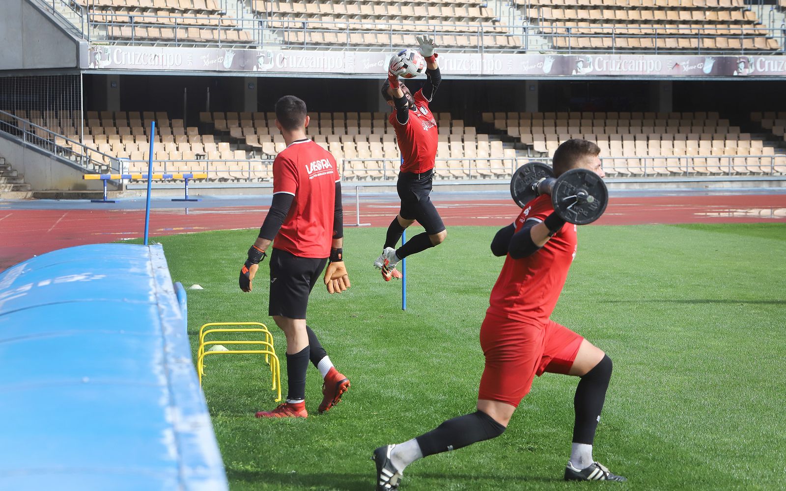 Entrenamiento del Xerez DFC en Chapín.