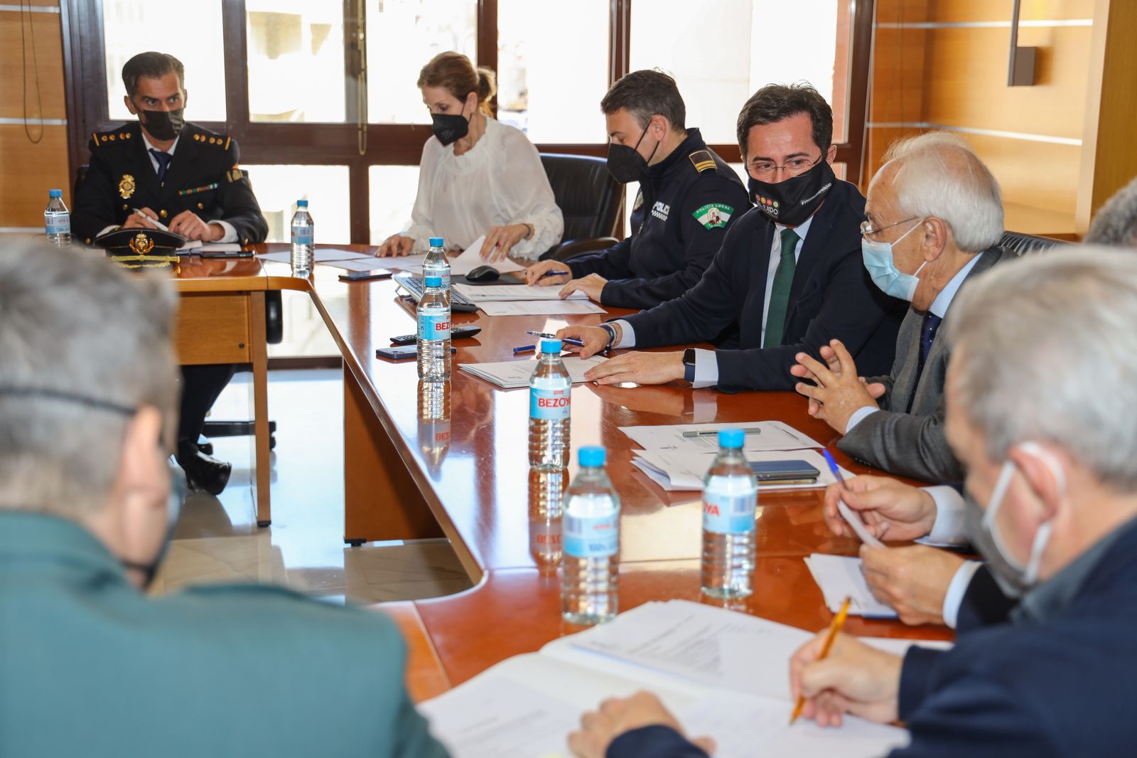 Reunión de la Junta Local de Seguridad de El Ejido.