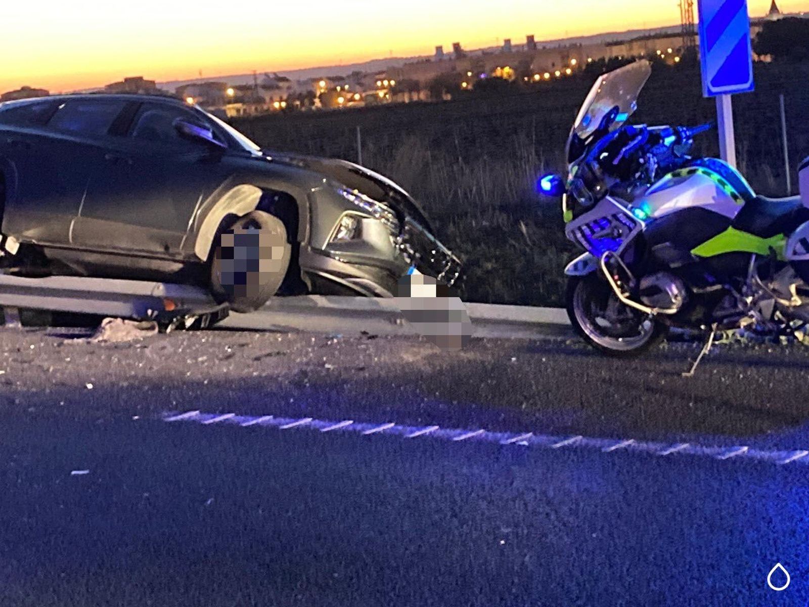 Accidente en la A-49.