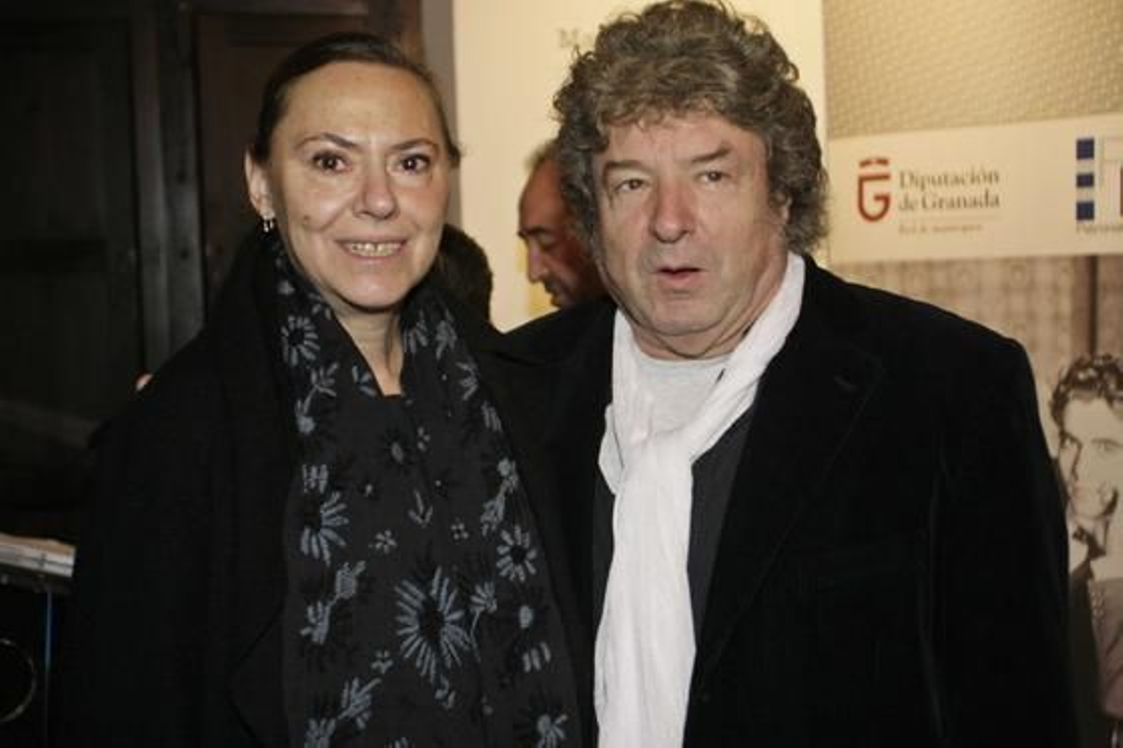 Junto a Laura García Lorca, en 2010. / Miguel Rodríguez