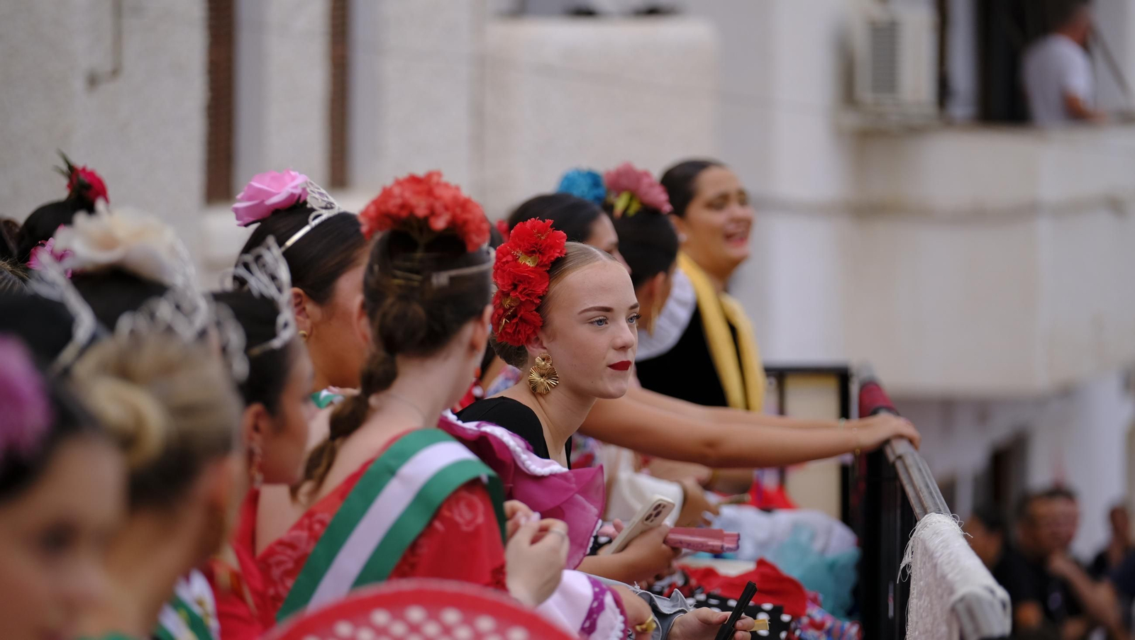 La popular carrera de cintas a caballo de las Fiestas de Mojácar, en imágenes