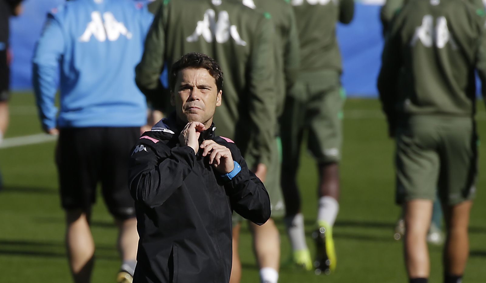 Rubi, durante un entrenamiento.