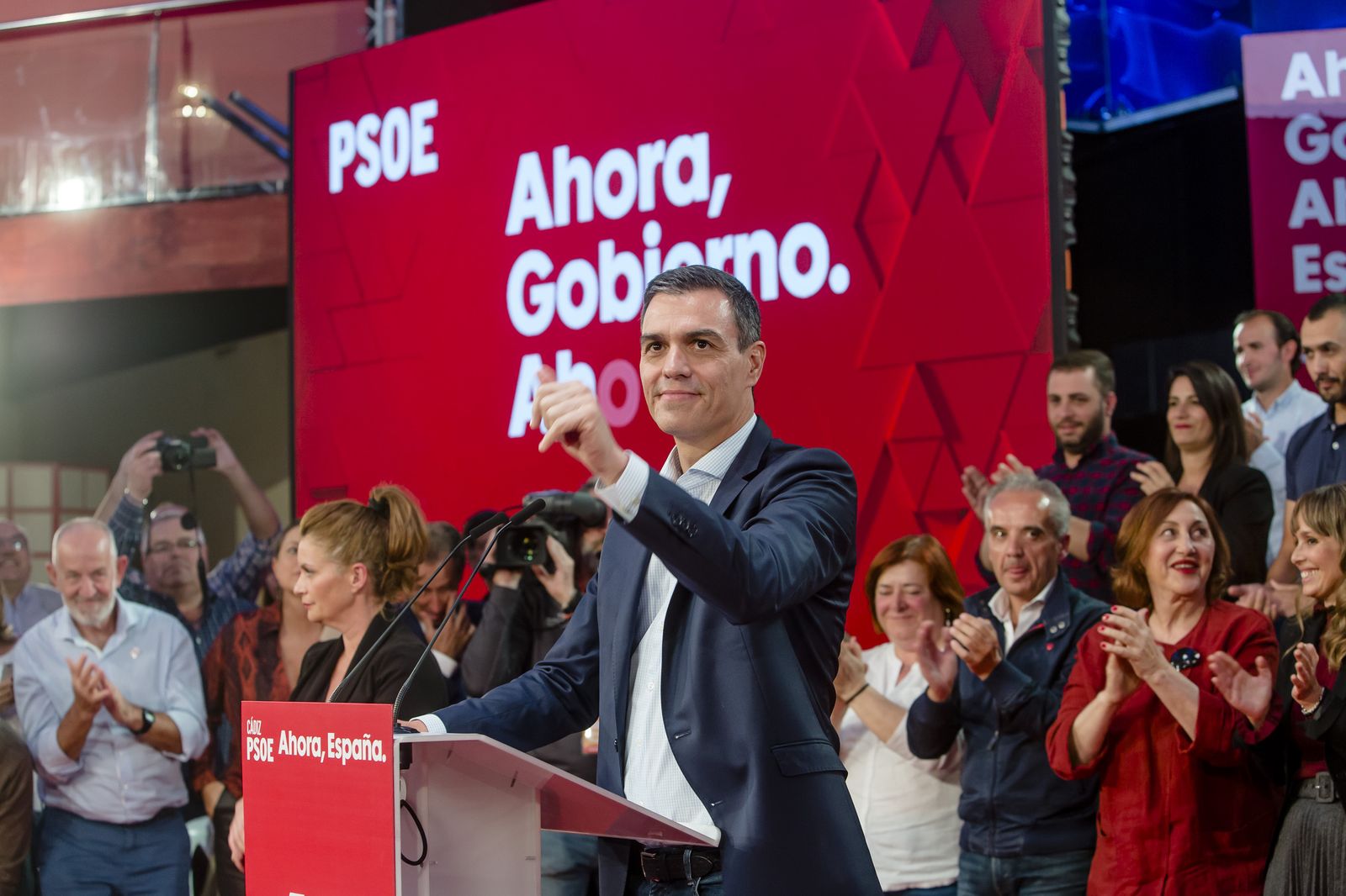 Imágenes del mitin del PSOE en Cádiz