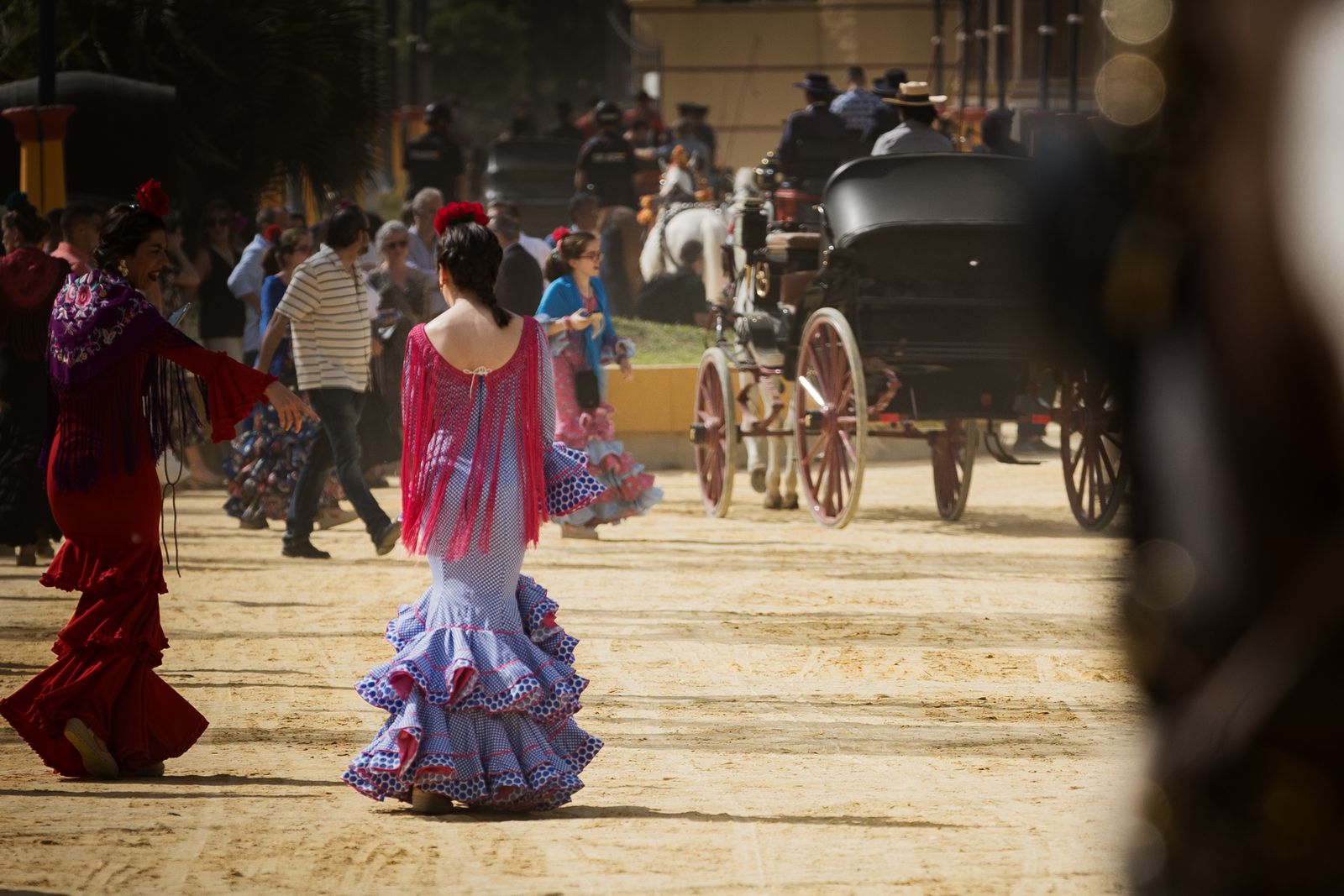 Calor y ambiente en el último día de la Feria de Jerez