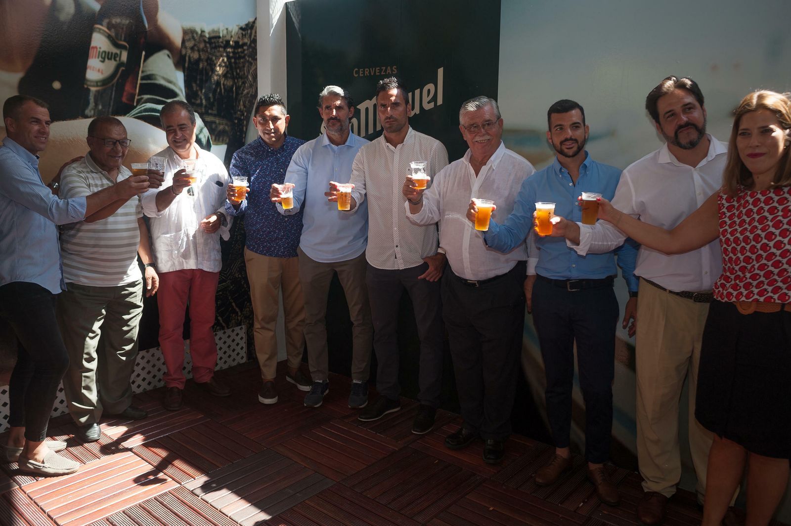 Las fotos de la visita del Málaga CF a la Feria