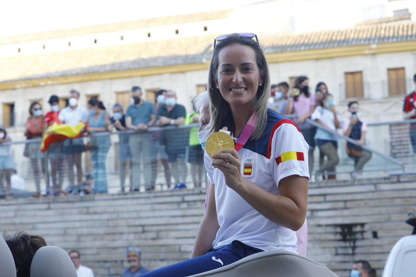 Las imágenes del homenaje a Fátima Gálvez en Baena tras su oro olímpico en Tokio