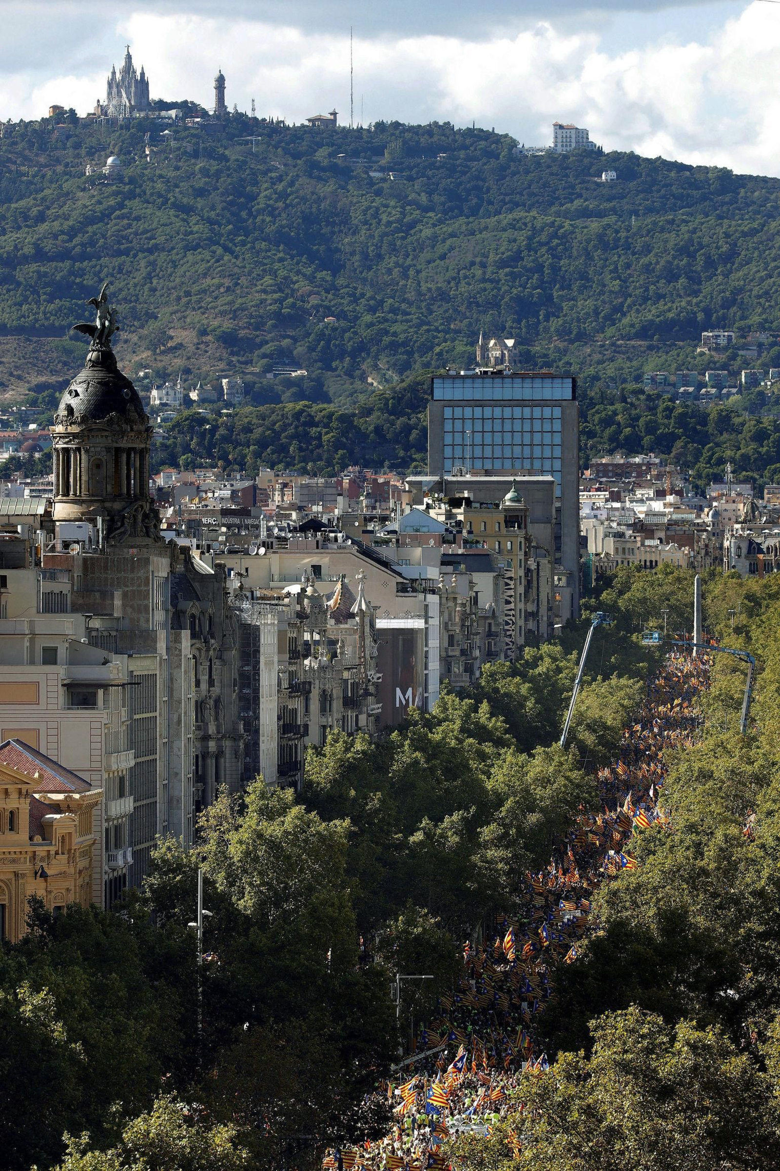 La manifestación independentista de la Diada, en imágenes