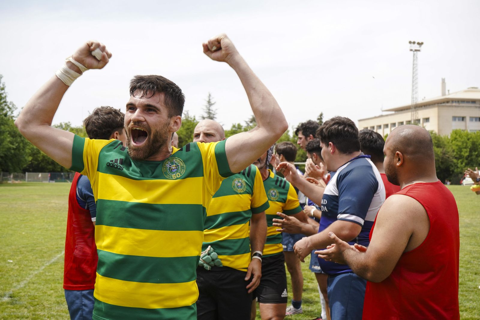 Las mejores fotos del partido del ascenso a División de Honor B de rugby entre Universidad de Granada y Portuense