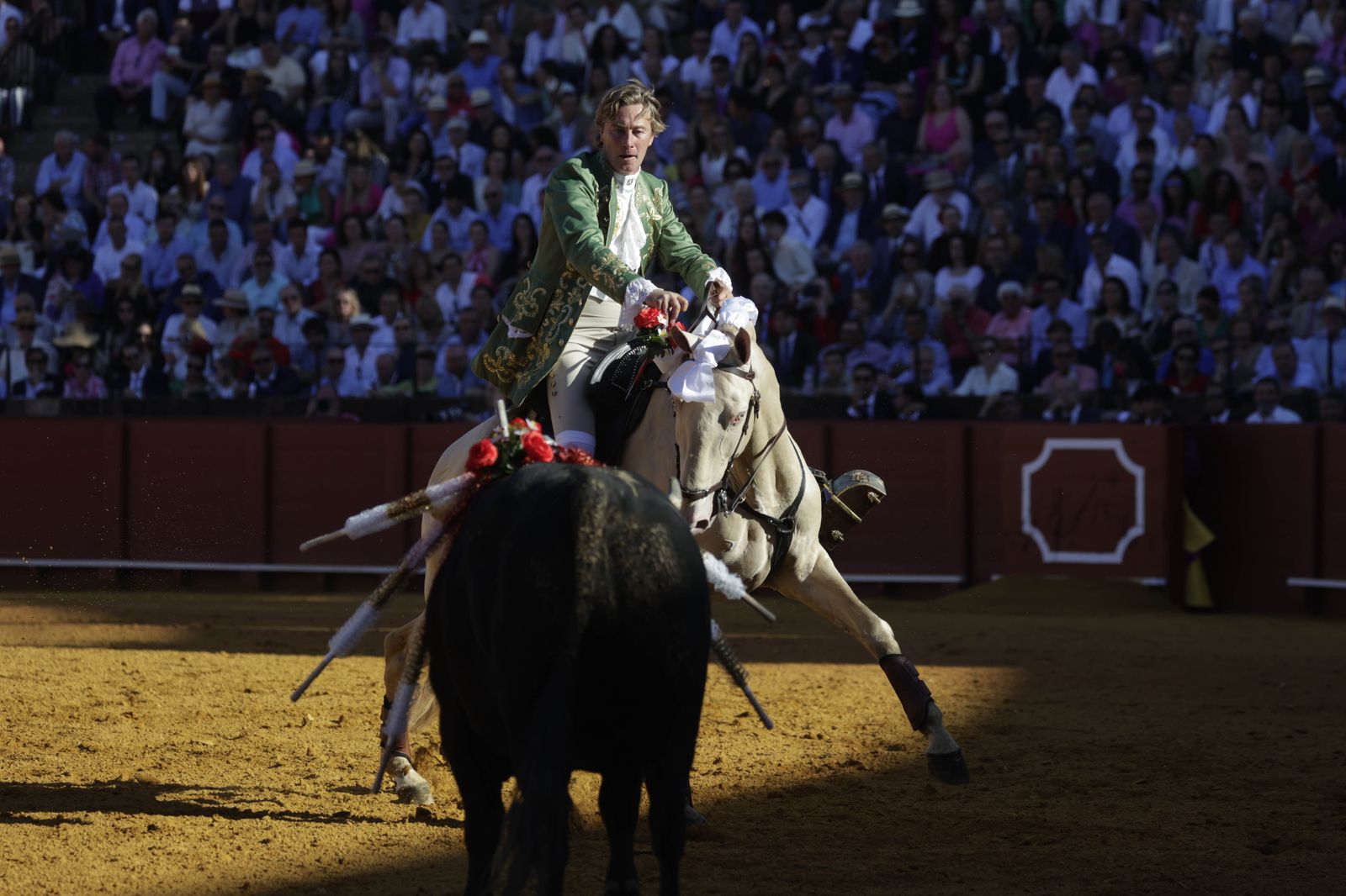 Imágenes de la corrida de rejones en la Maestranza de Sevilla