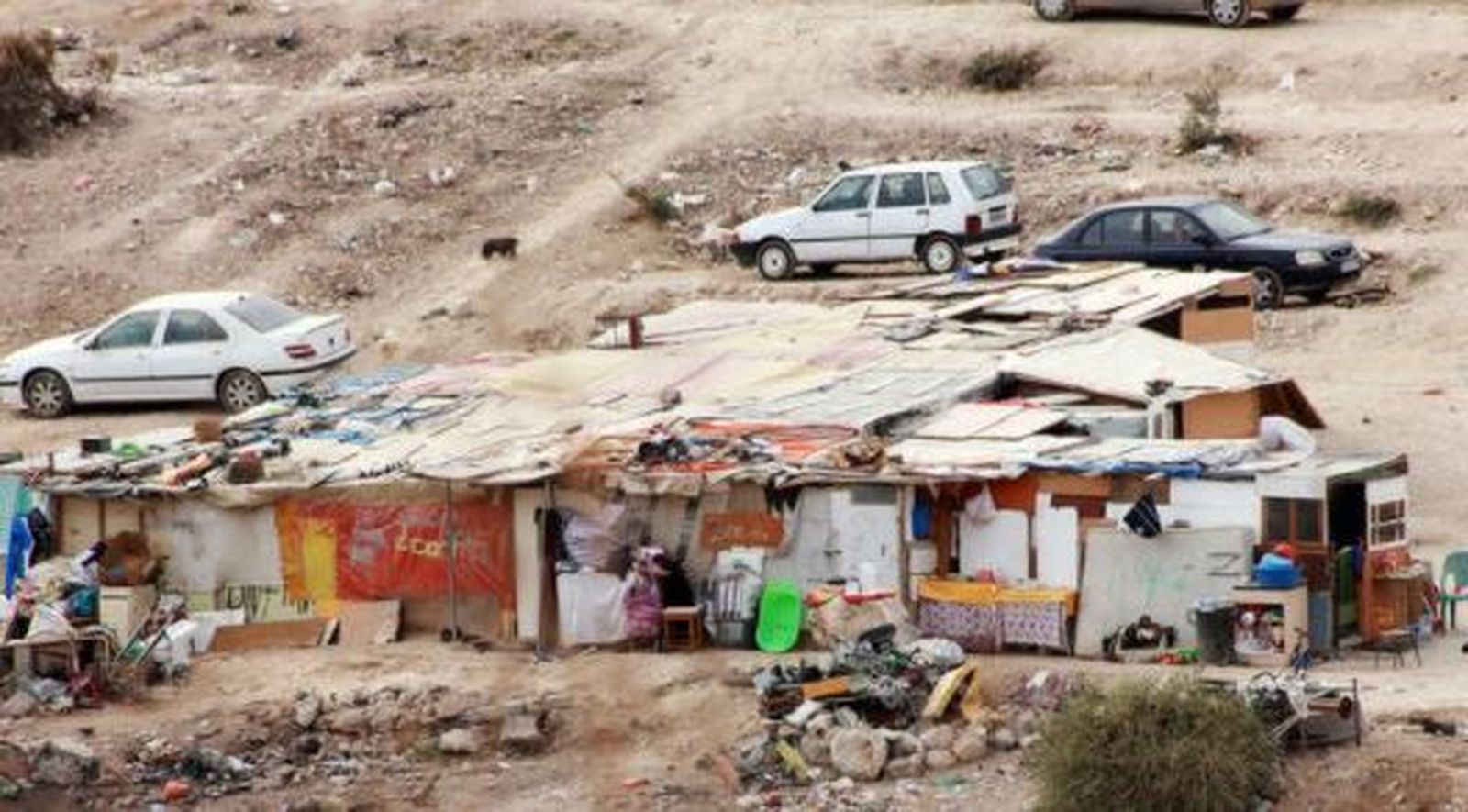Chabolas en Barranquete.