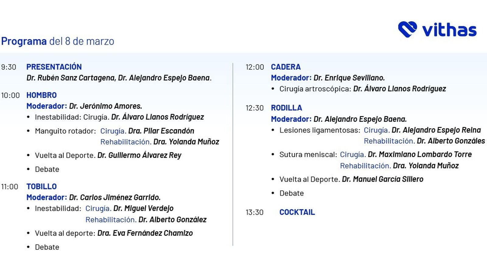 Programa de la jornada.