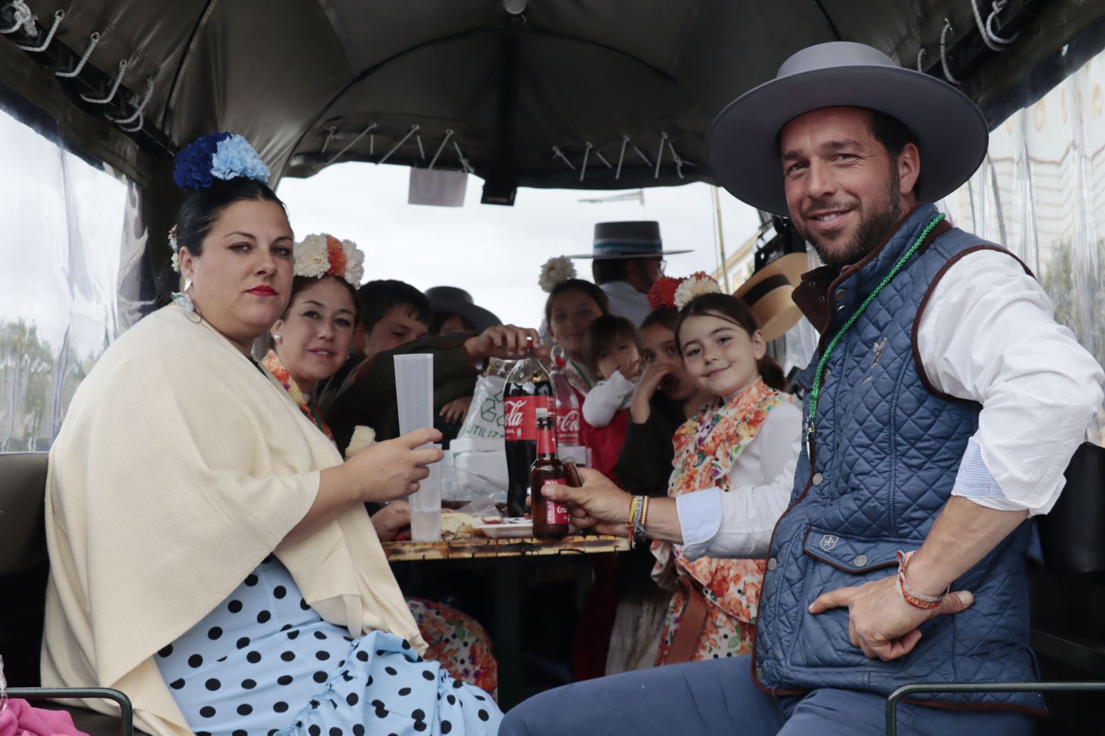 Imágenes de los carros de la Hermandad del Rocío de Huelva