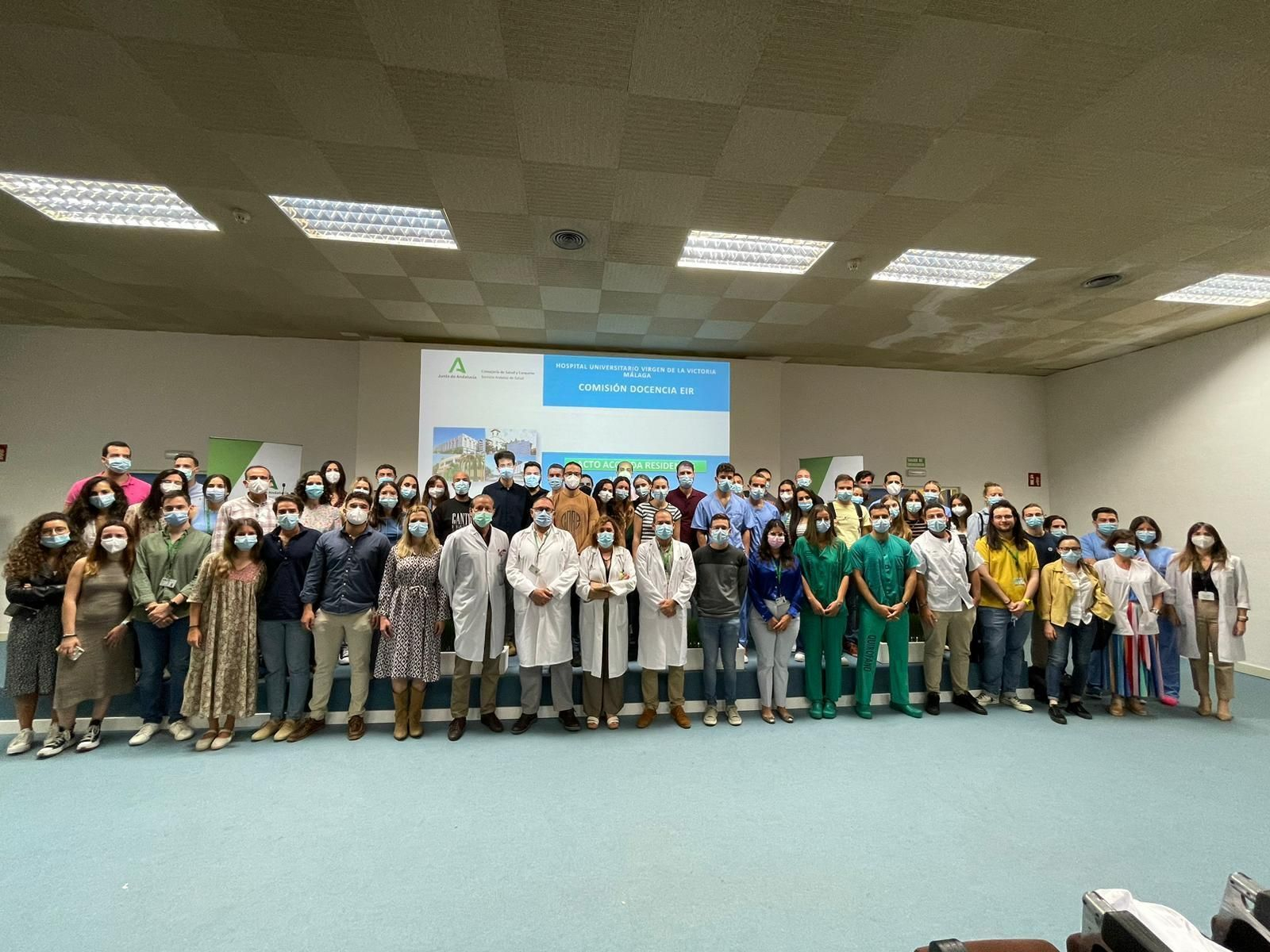 Acto con los especialistas en el Hospital Clínico de Málaga. Acto con los especialistas en el Hospital Clínico de Málaga.