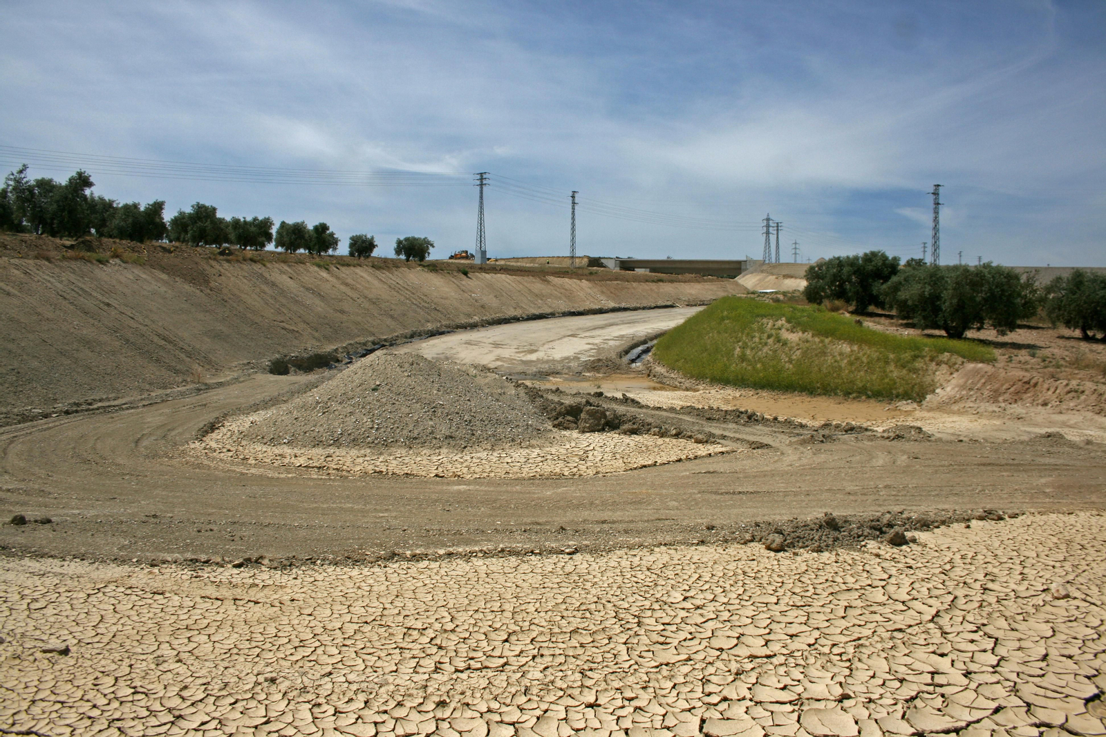 Fotos de las obras de la Segunda Circunvalación de Granada en junio de 2020