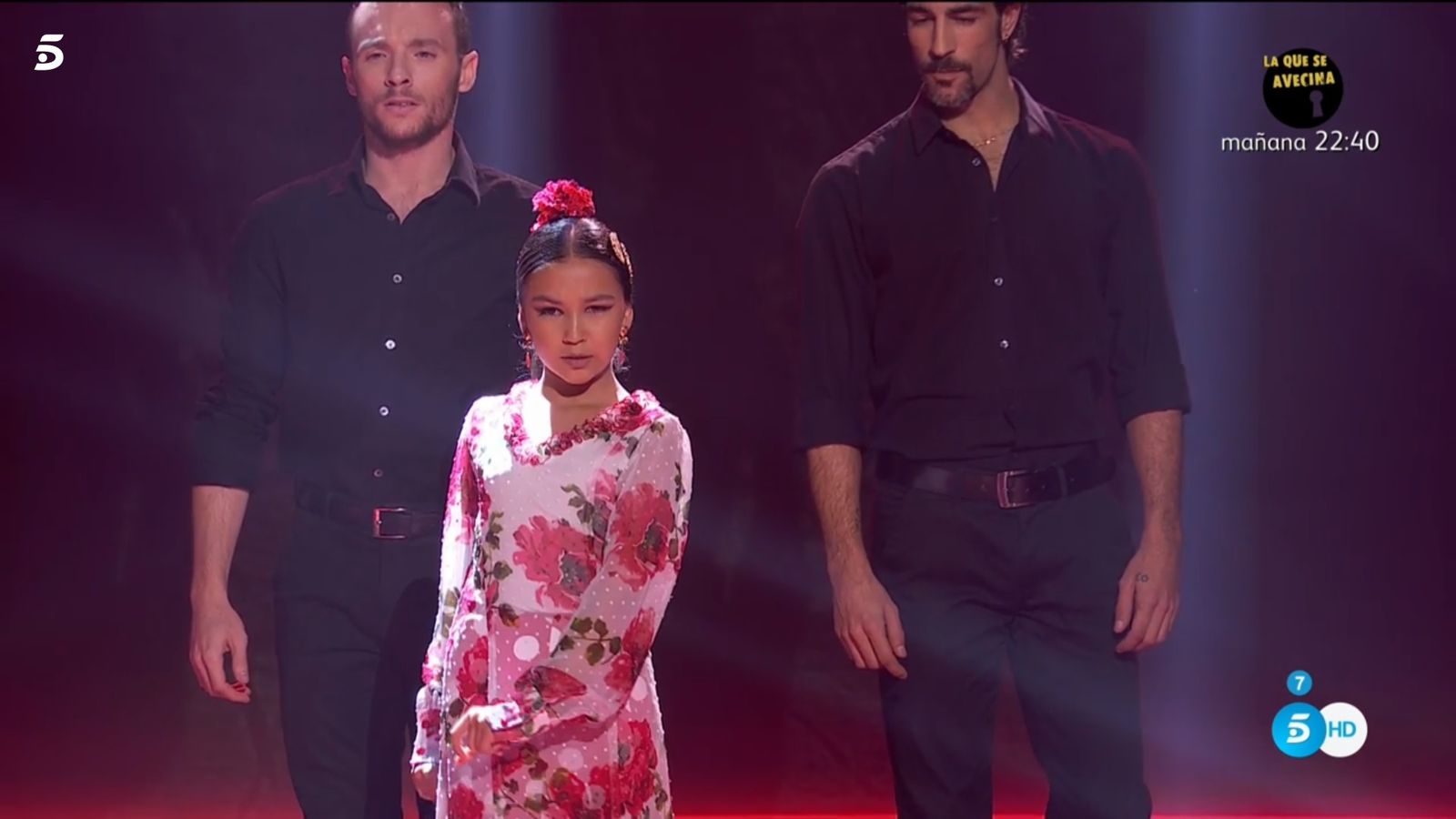 Triana la Canela al principio de su actuación